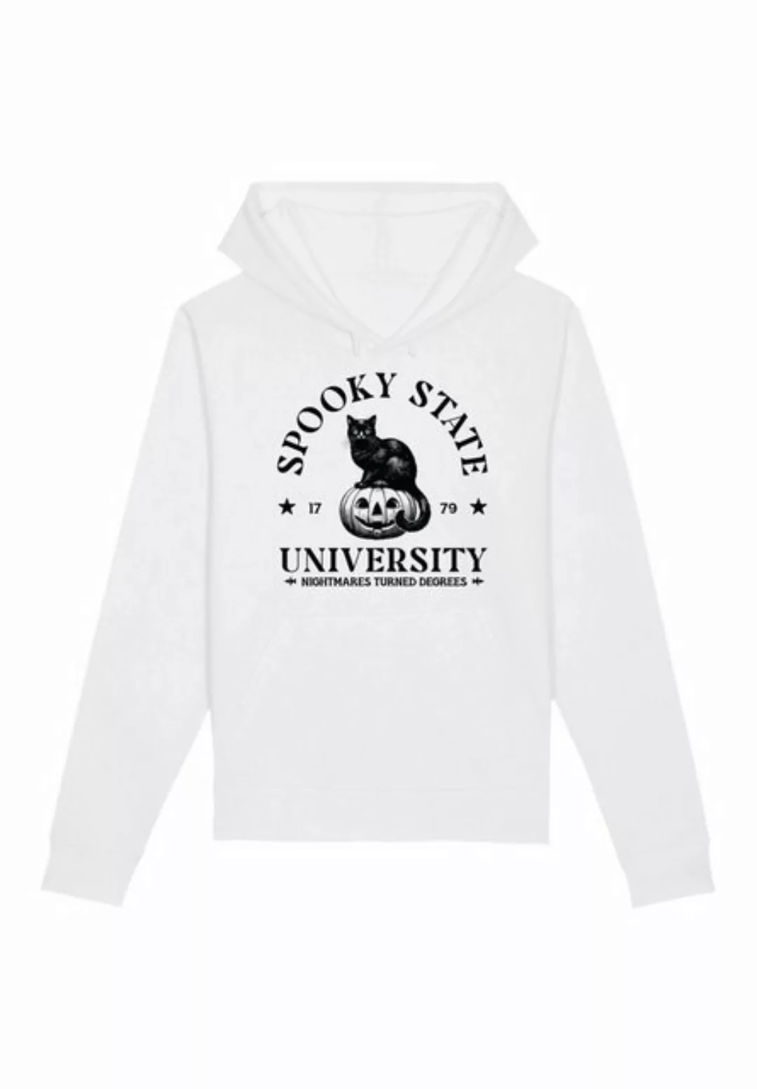 F4NT4STIC Kapuzenpullover Halloween University Spooky state cat Premium Qua günstig online kaufen