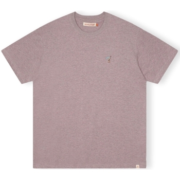 Revolution  T-Shirts & Poloshirts T-Shirt Loose 1366 GIR - Purple Melange günstig online kaufen