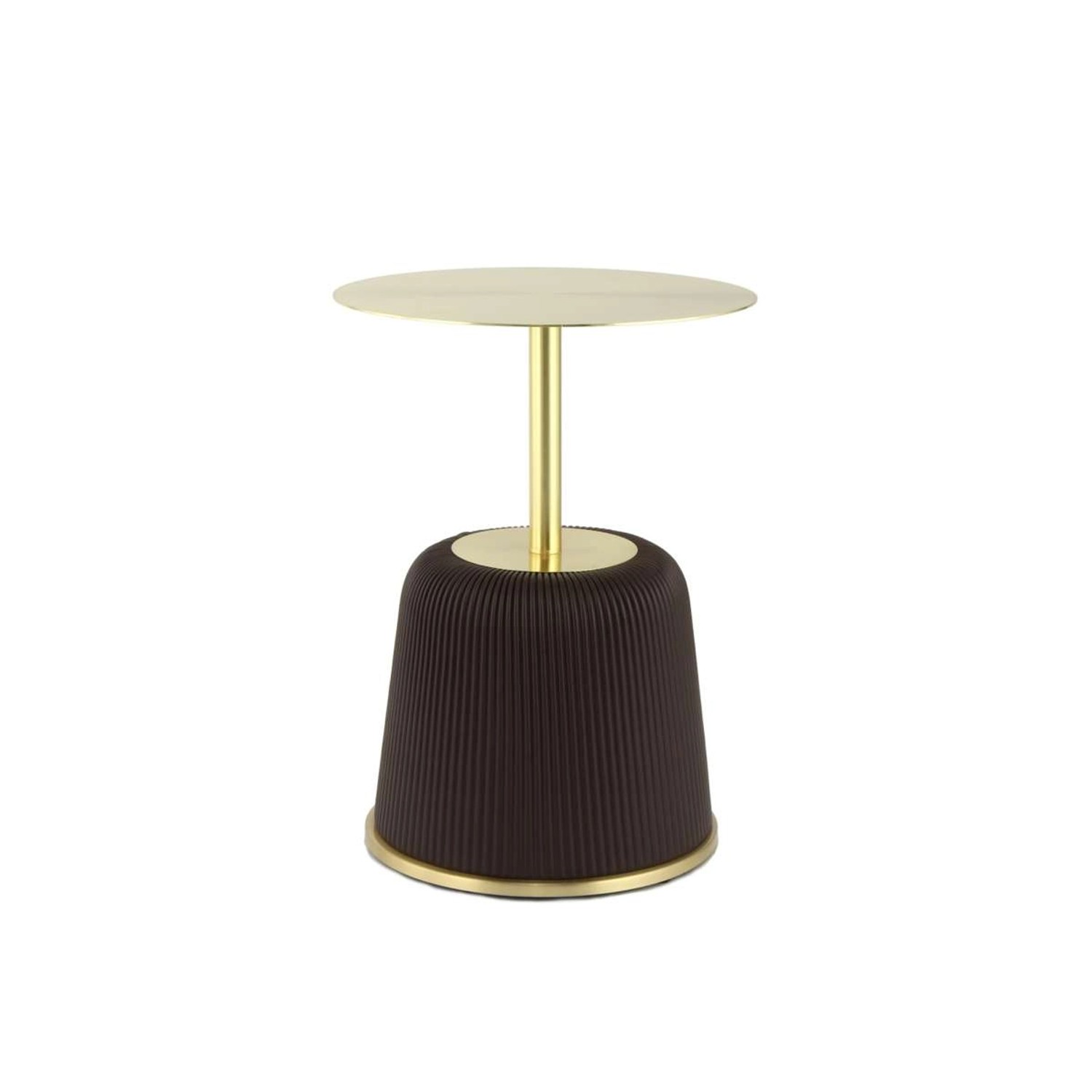 MeGusta Beistelltisch Tisch Braun Rund (DxH) Ø 40x55 cm elegant Zeno günstig online kaufen