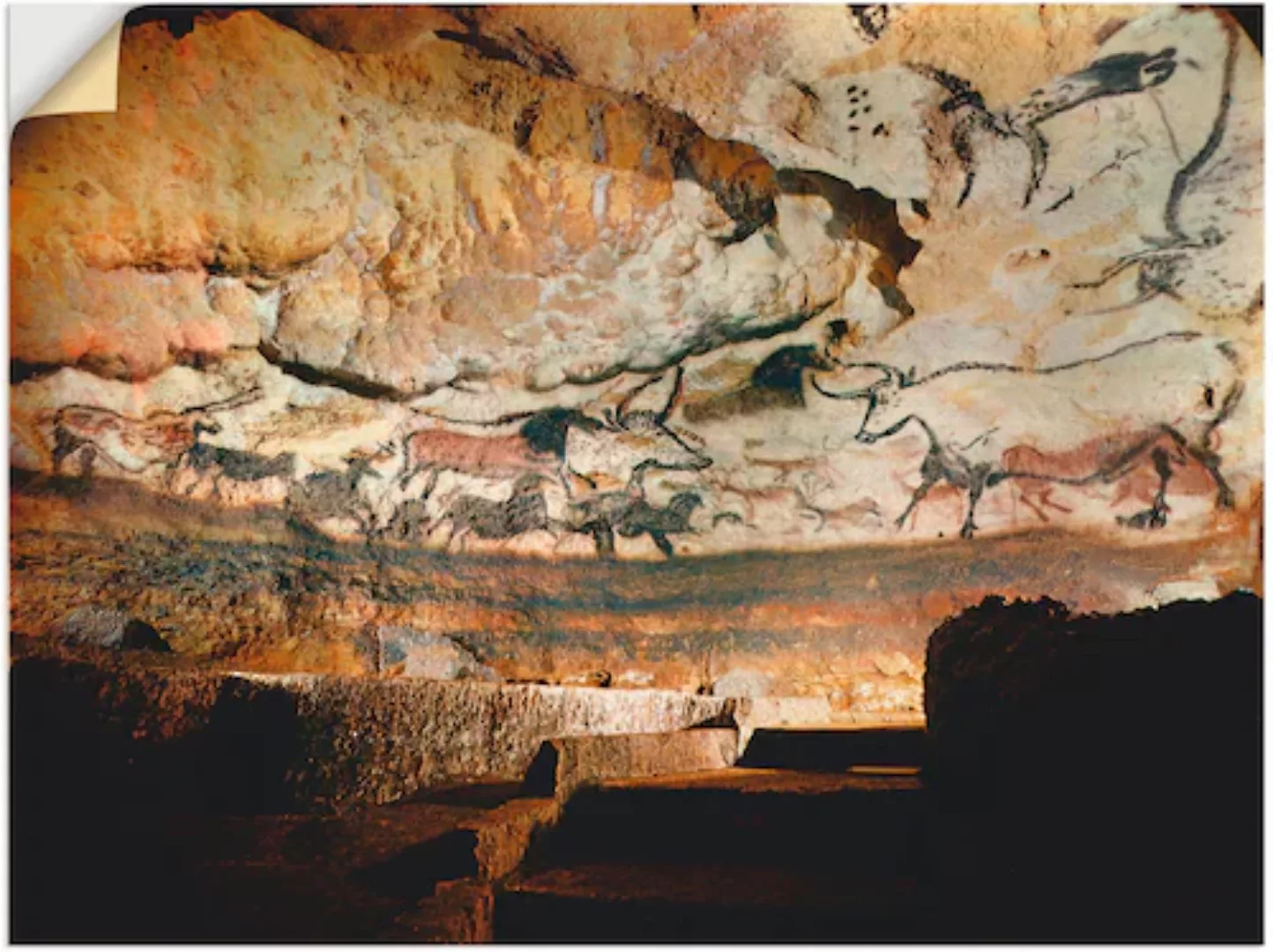 Artland Wandfolie »Höhle von Lascaux Dordogne«, Höhlen, (1 St.), selbstkleb günstig online kaufen