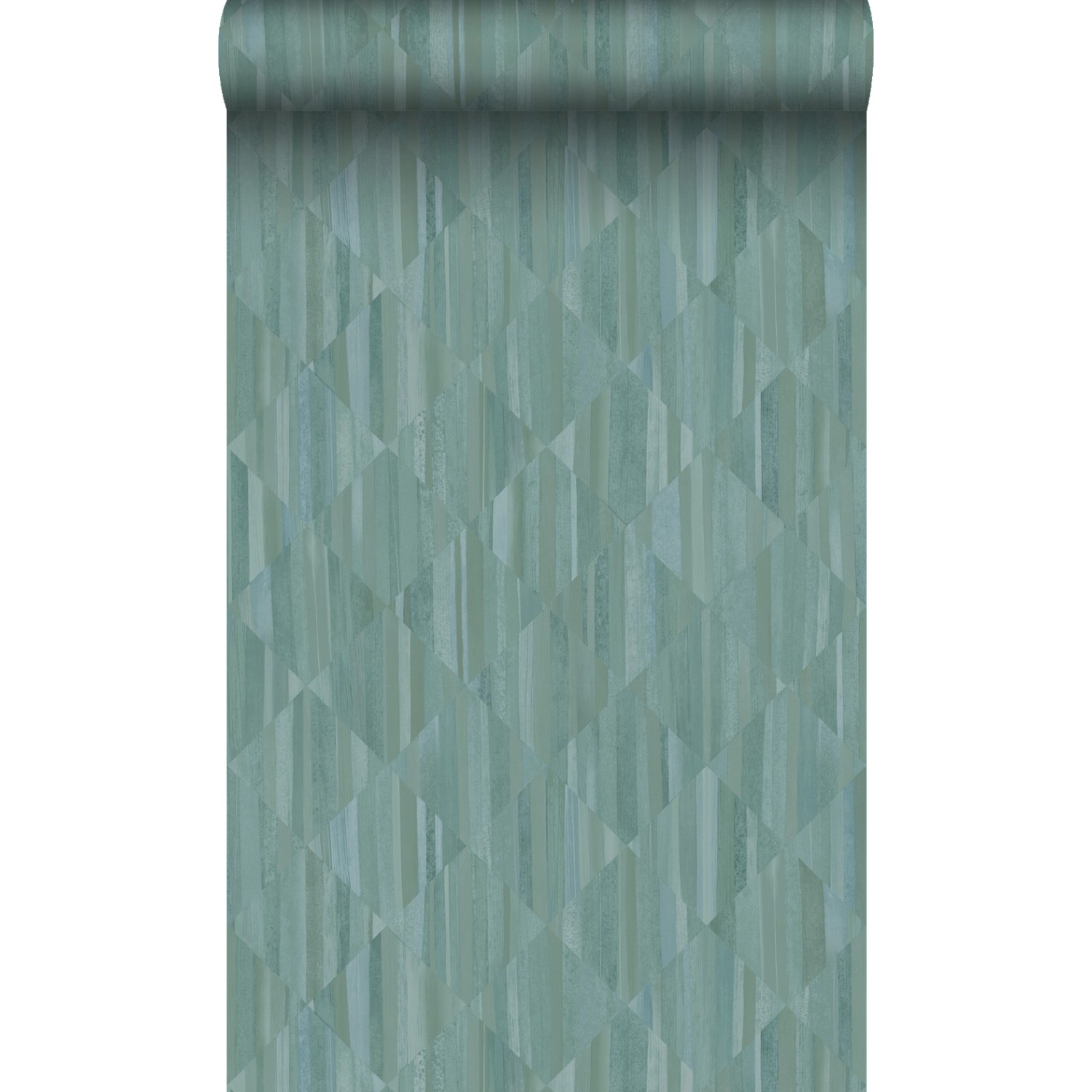 Origin Wallcoverings Tapete 3D Holzoptik Blaugrün 50 x 900 cm 347869 günstig online kaufen