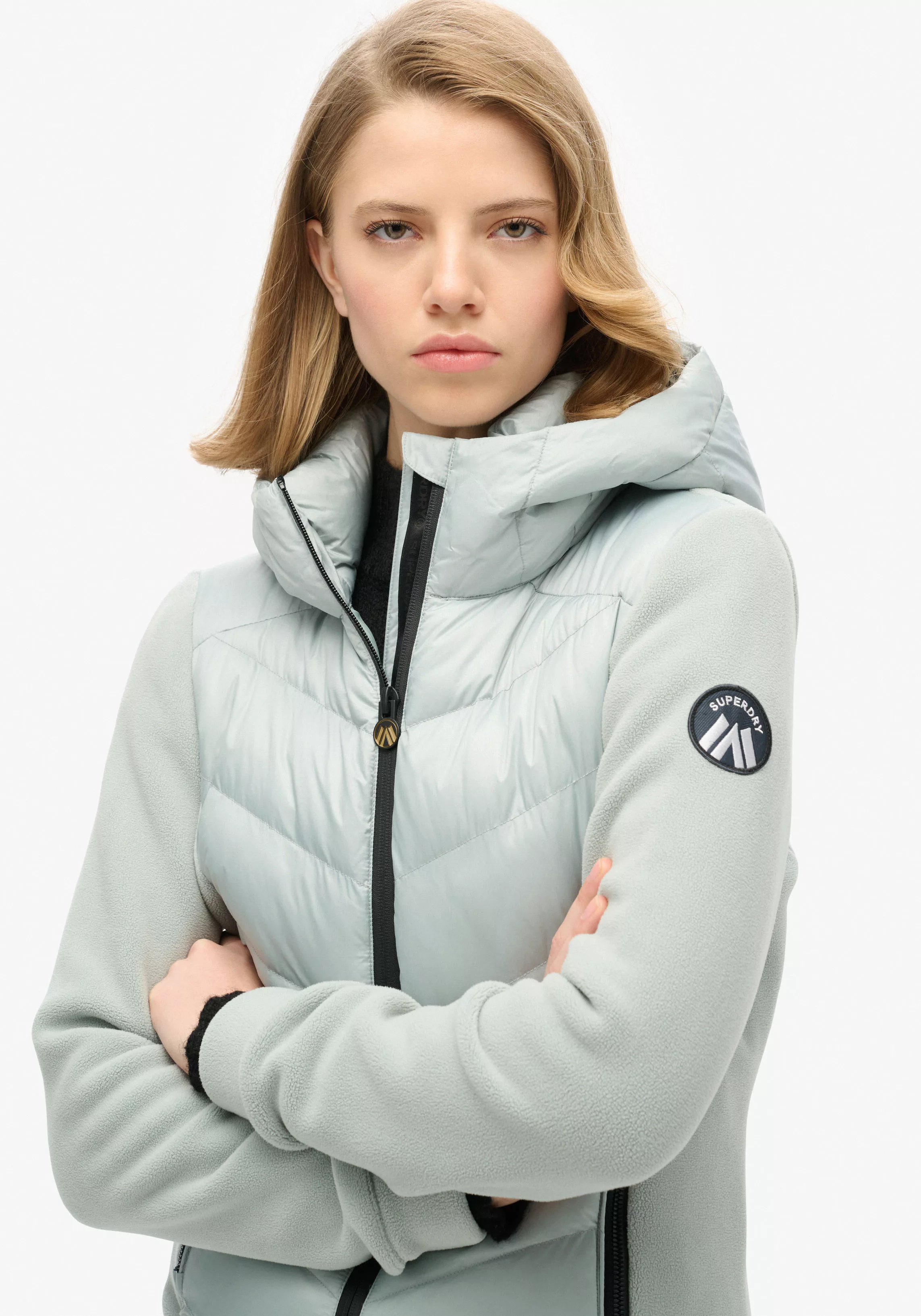 Superdry Fleecejacke "HOODED STORM FLEECE JKT", mit Kapuze günstig online kaufen