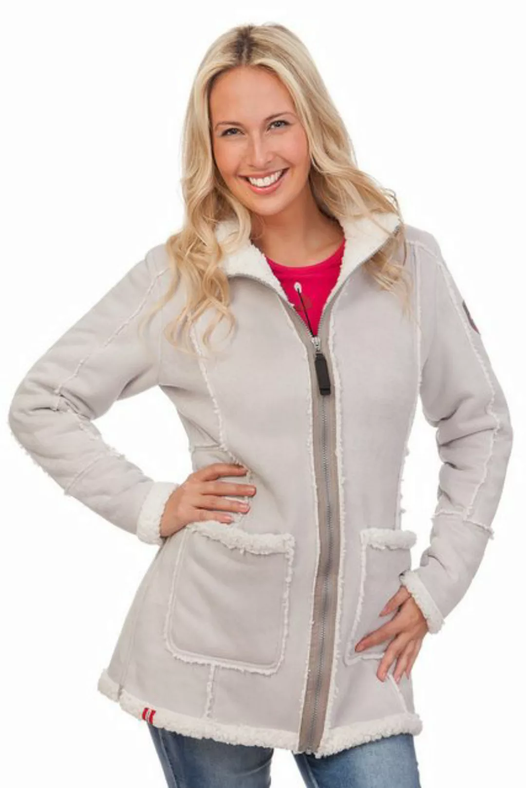 Almgwand Outdoorjacke Trachtenjacke Damen - BIRGITZKÖPFEL - hellgrau günstig online kaufen