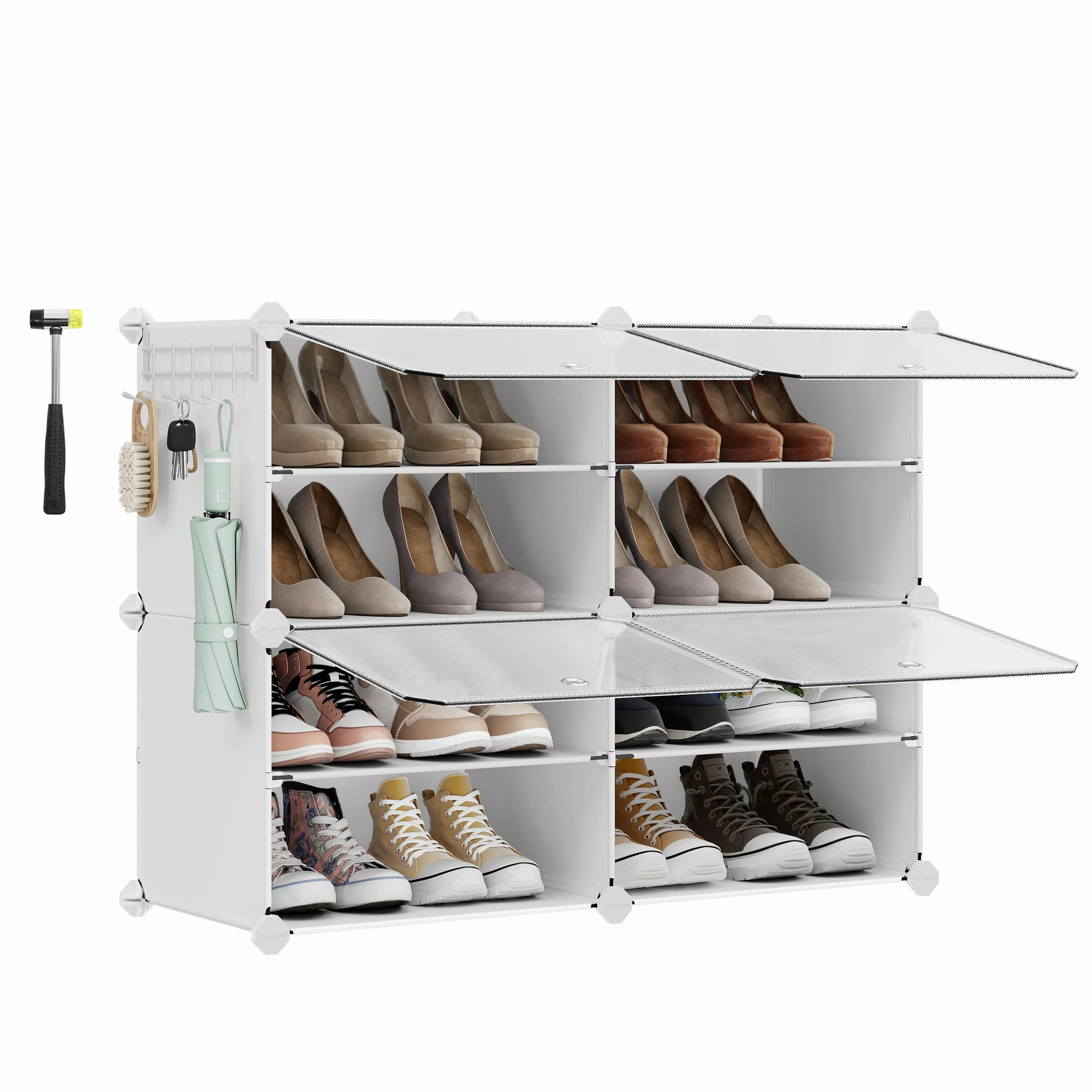 SONGMICS Schuhregal Schuhschrank, 4/6/10/12 Fächern mit günstig online kaufen
