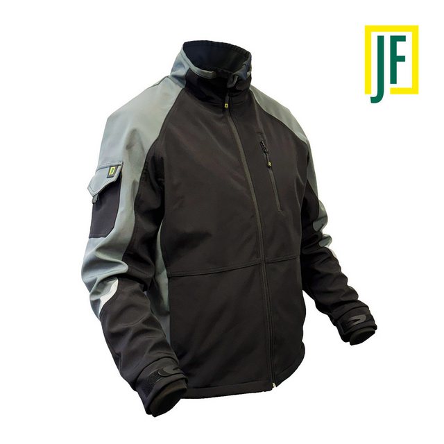 Jet-Fast Softshelljacke schwarz/grau, wasserabweisend, winddicht, atmungsak günstig online kaufen