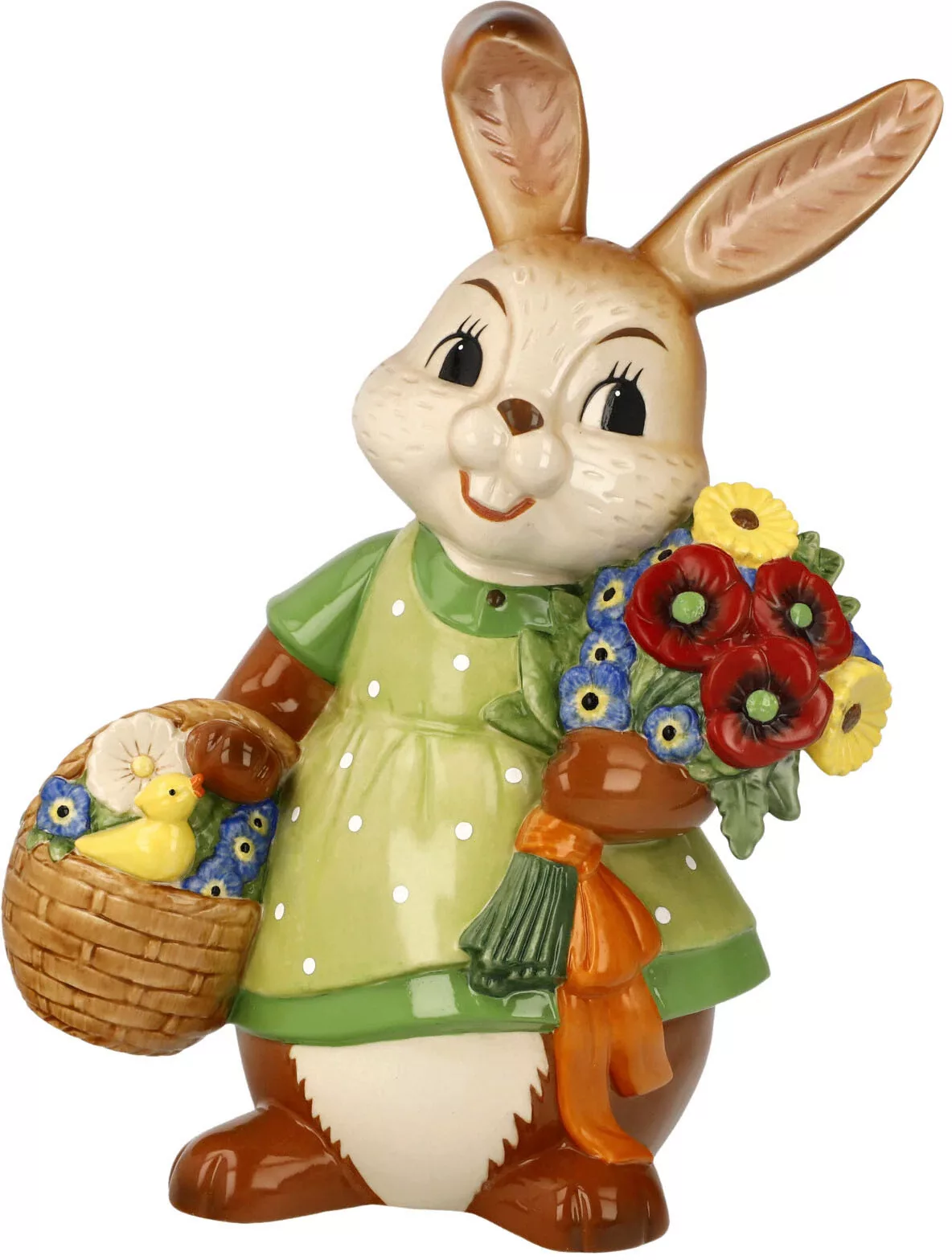 Goebel Osterhase "Ein Blumengruß", Sammelfigur, Hasenmädchen mit Korb und B günstig online kaufen