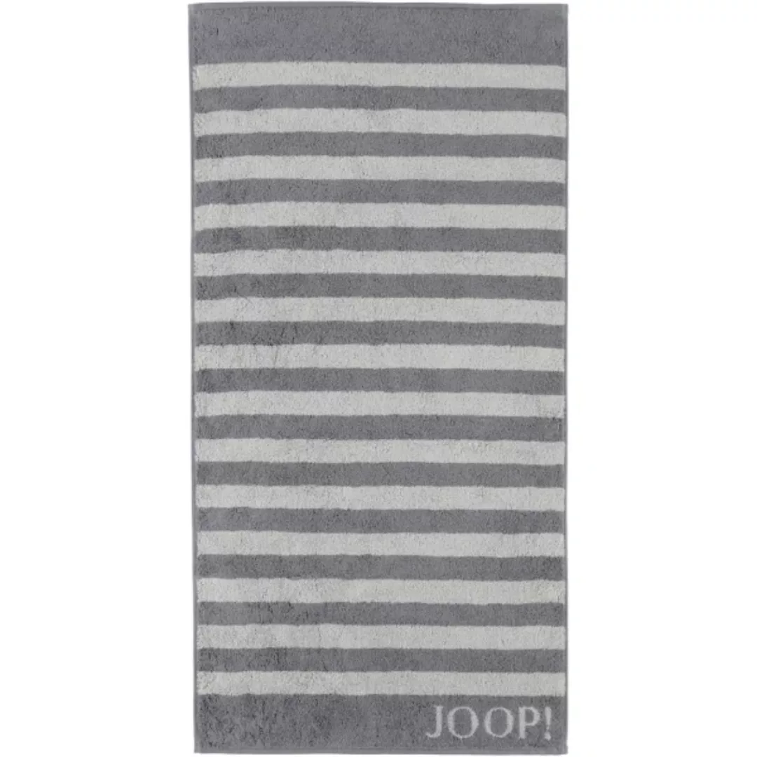 JOOP! Classic - Stripes 1610 - Farbe: Anthrazit - 77 - Handtuch 50x100 cm günstig online kaufen