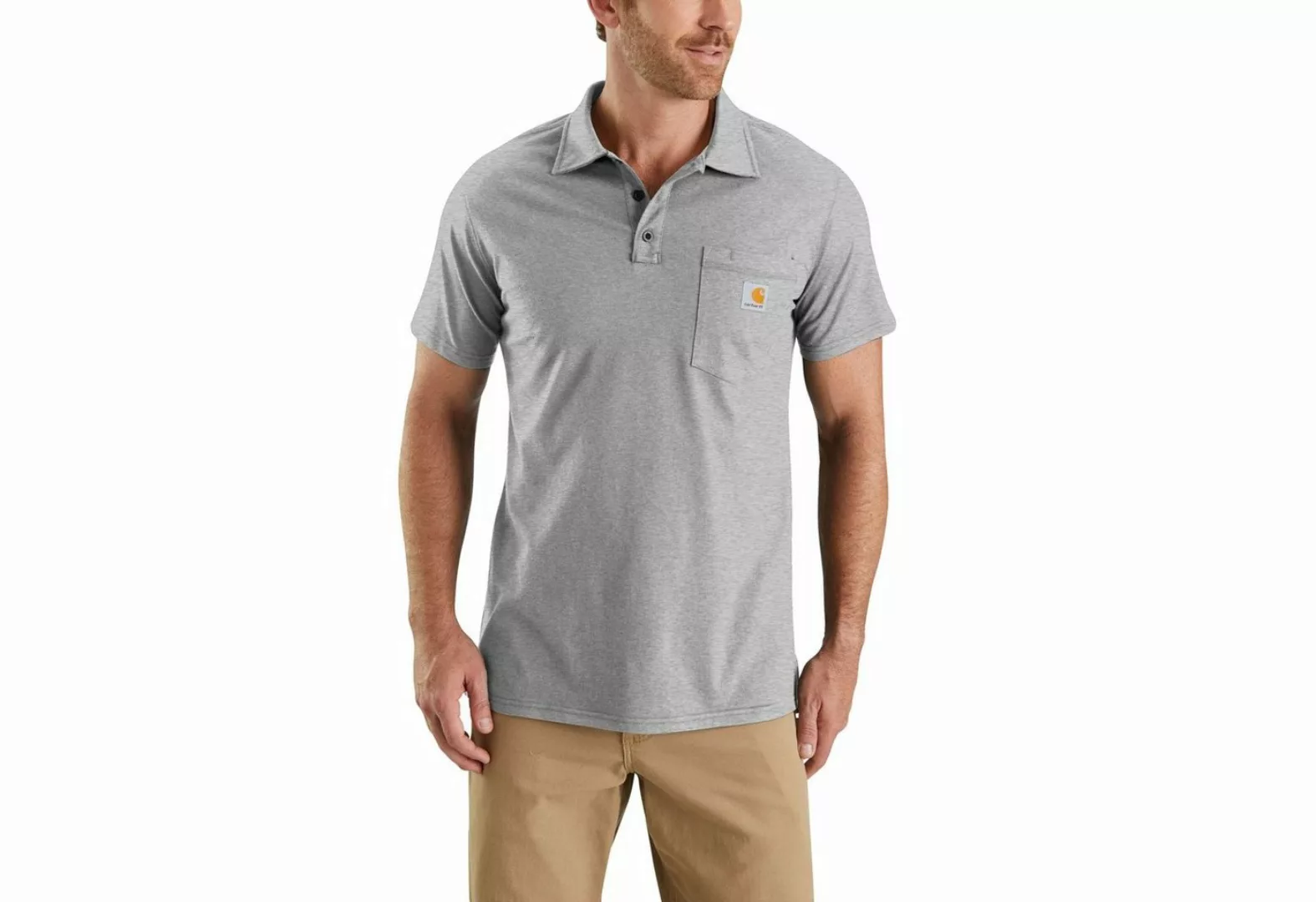 Carhartt Poloshirt Carhartt Herren Poloshirt Force Cotton Delmont Pocket günstig online kaufen