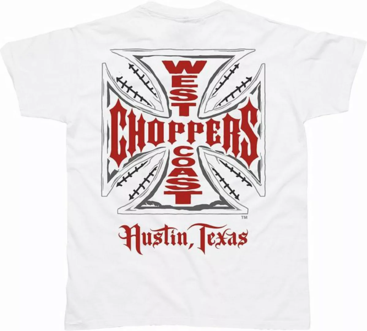 West Coast Choppers T-Shirt Web Cross T-Shirt White günstig online kaufen