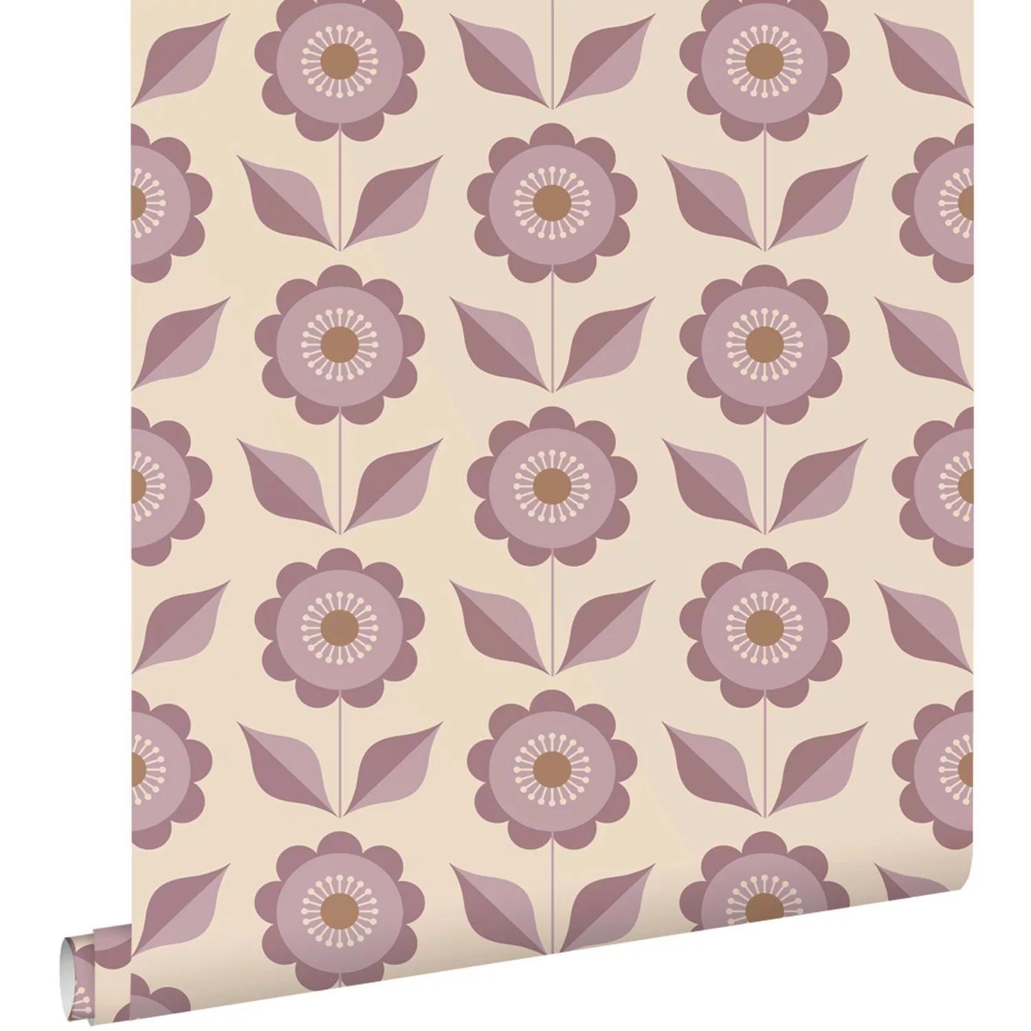 ESTAhome Tapete Blumen Lila 50 x 900 cm 130980 günstig online kaufen