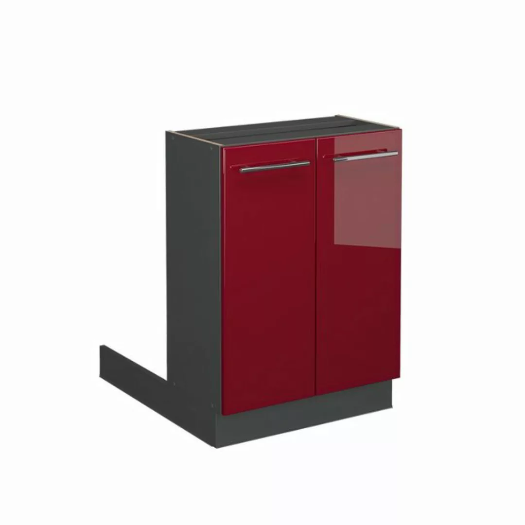 Vicco Unterschrank Regalinselunterschrank 60cm Fame-Line Anthrazit Bordeaux günstig online kaufen