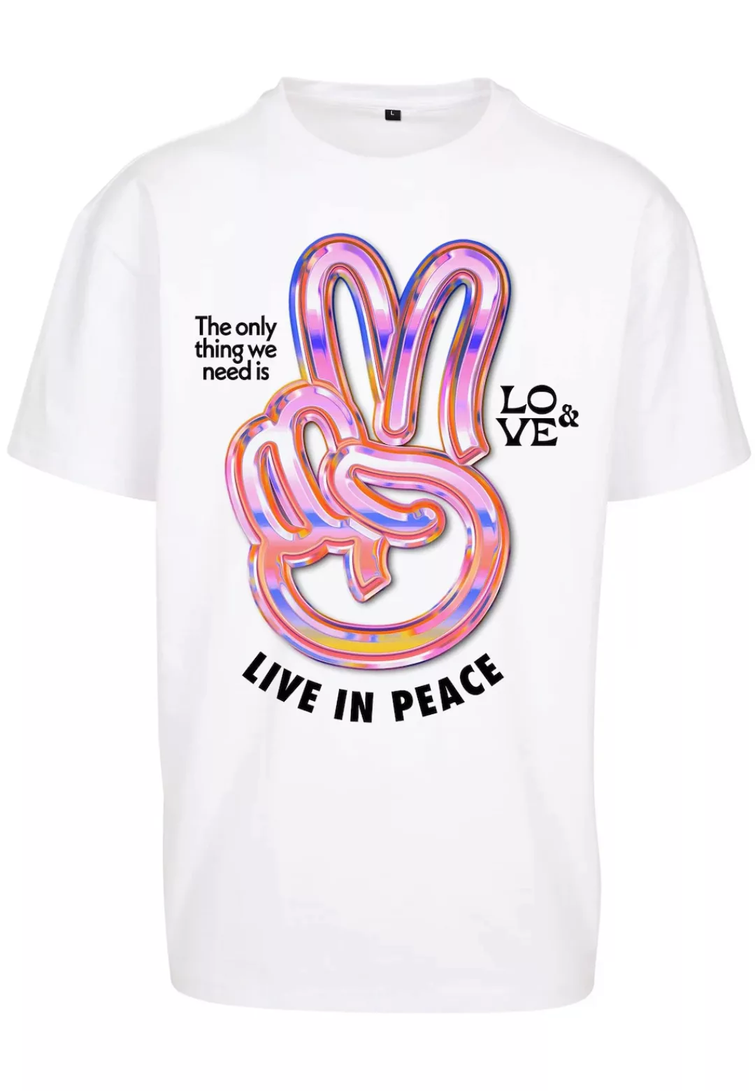 Upscale by Mister Tee T-Shirt "Upscale by Mister Tee Unisex Live in Peace O günstig online kaufen