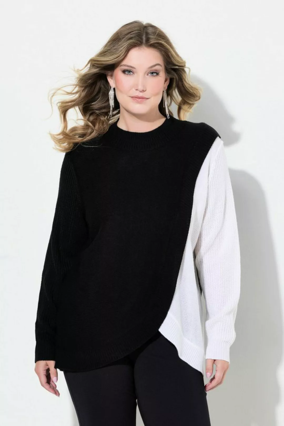 MIAMODA Strickpullover Pullver A-Line Colorblocking günstig online kaufen