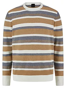 Rundhals-Pullover Bugatti beige günstig online kaufen