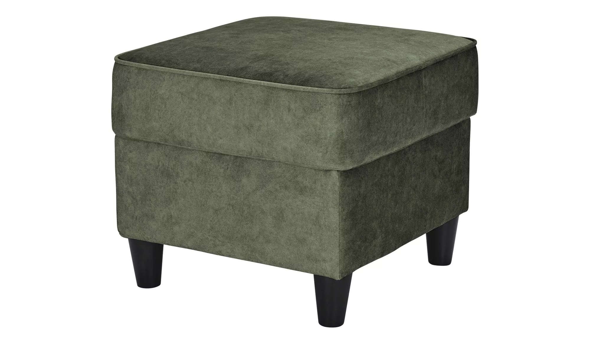 Hocker  Kivana ¦ grün ¦ Maße (cm): B: 52 H: 45 T: 52 Polstermöbel > Hocker günstig online kaufen