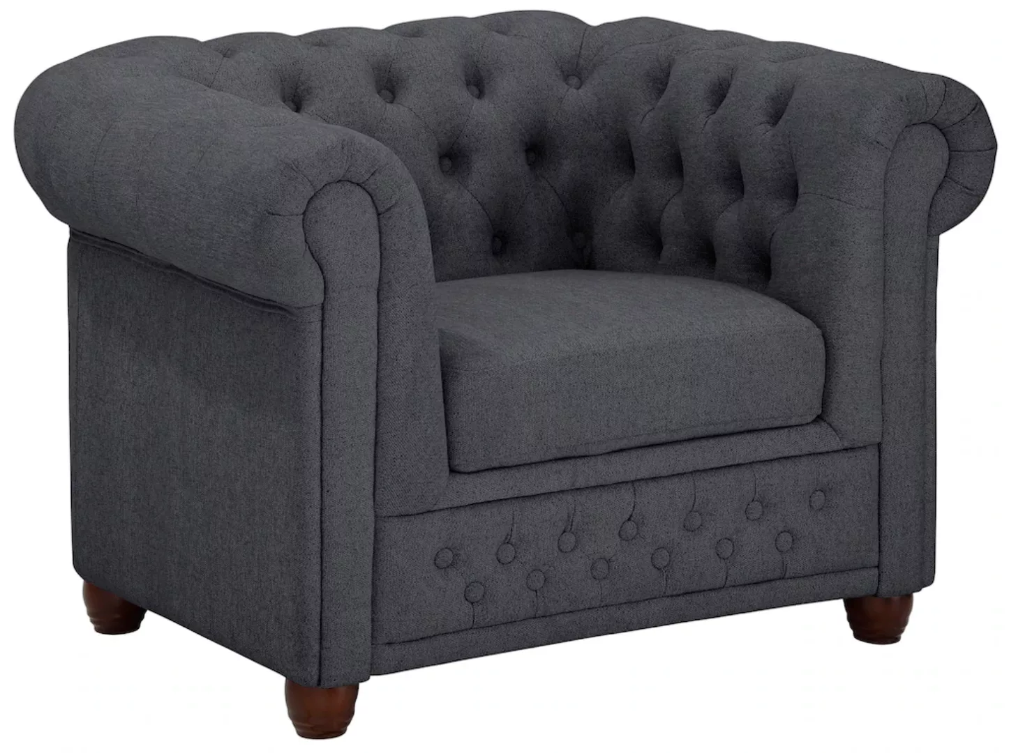 Home affaire Chesterfield-Sessel »New Castle Sessel«, hochwertige Knopfheft günstig online kaufen