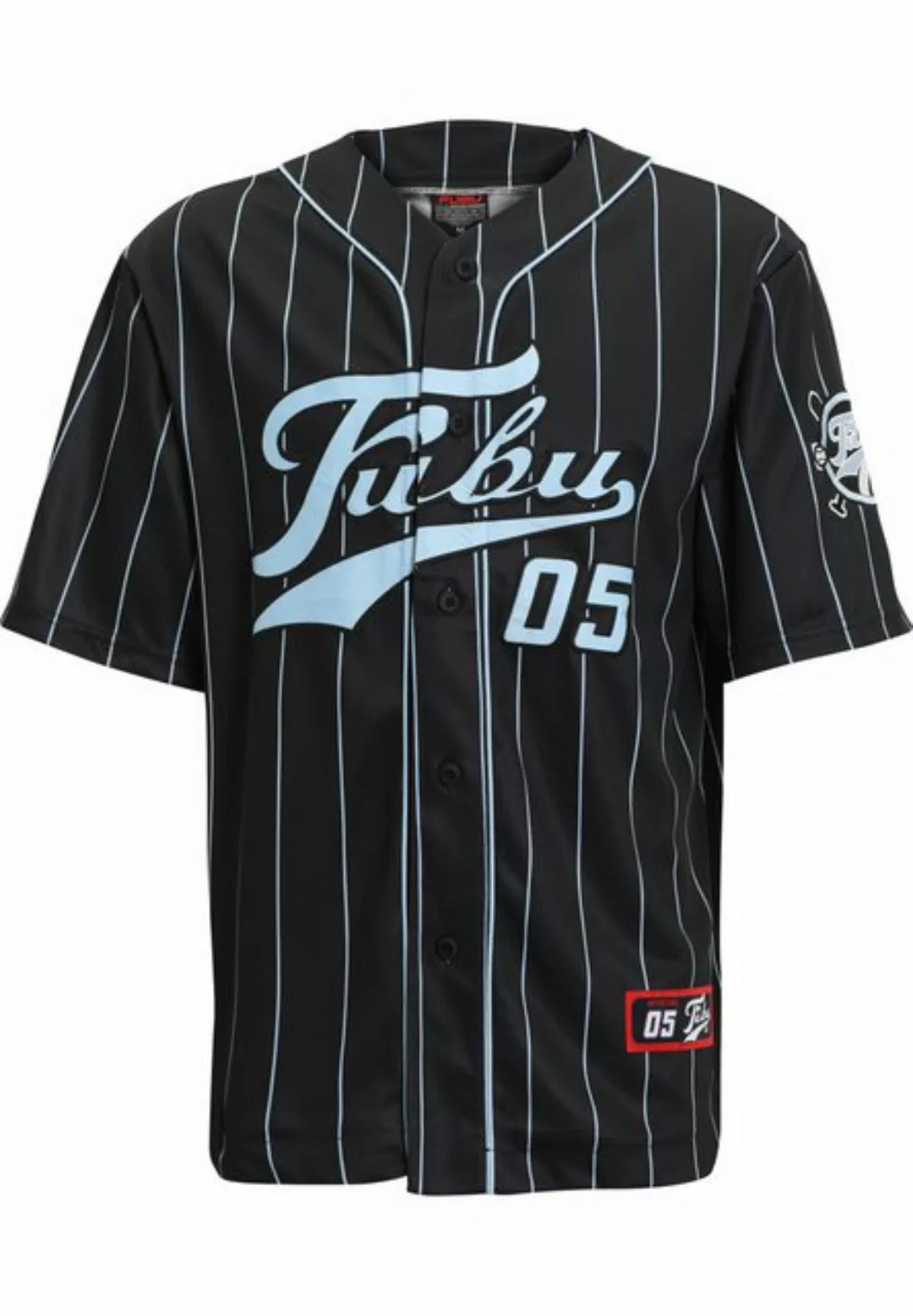 Fubu Langarmhemd Fubu Herren FM232-003-1 FUBU Varsity Pinstripe Baseball Je günstig online kaufen