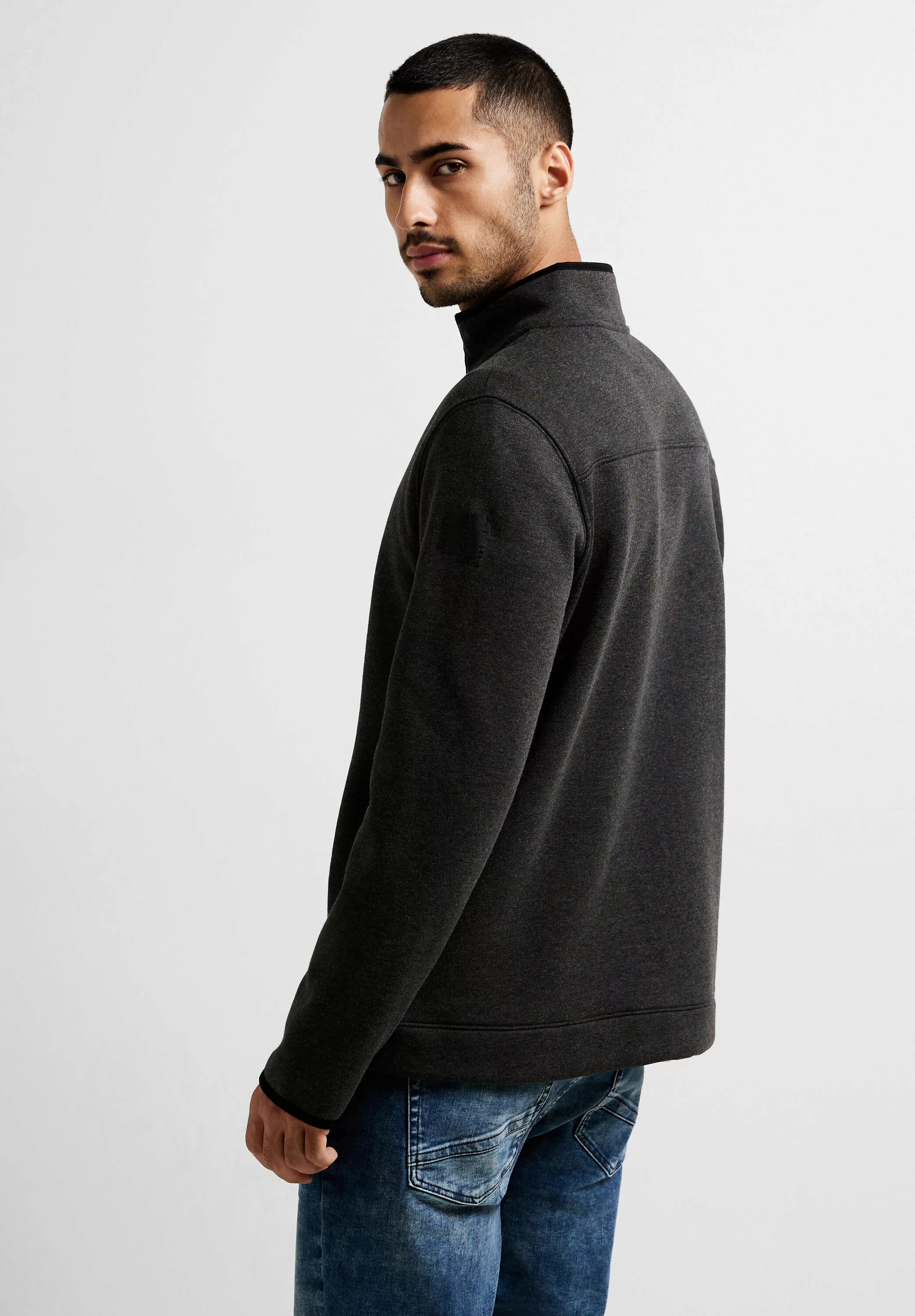 STREET ONE MEN Sweatshirt, aus softem Materialmix günstig online kaufen