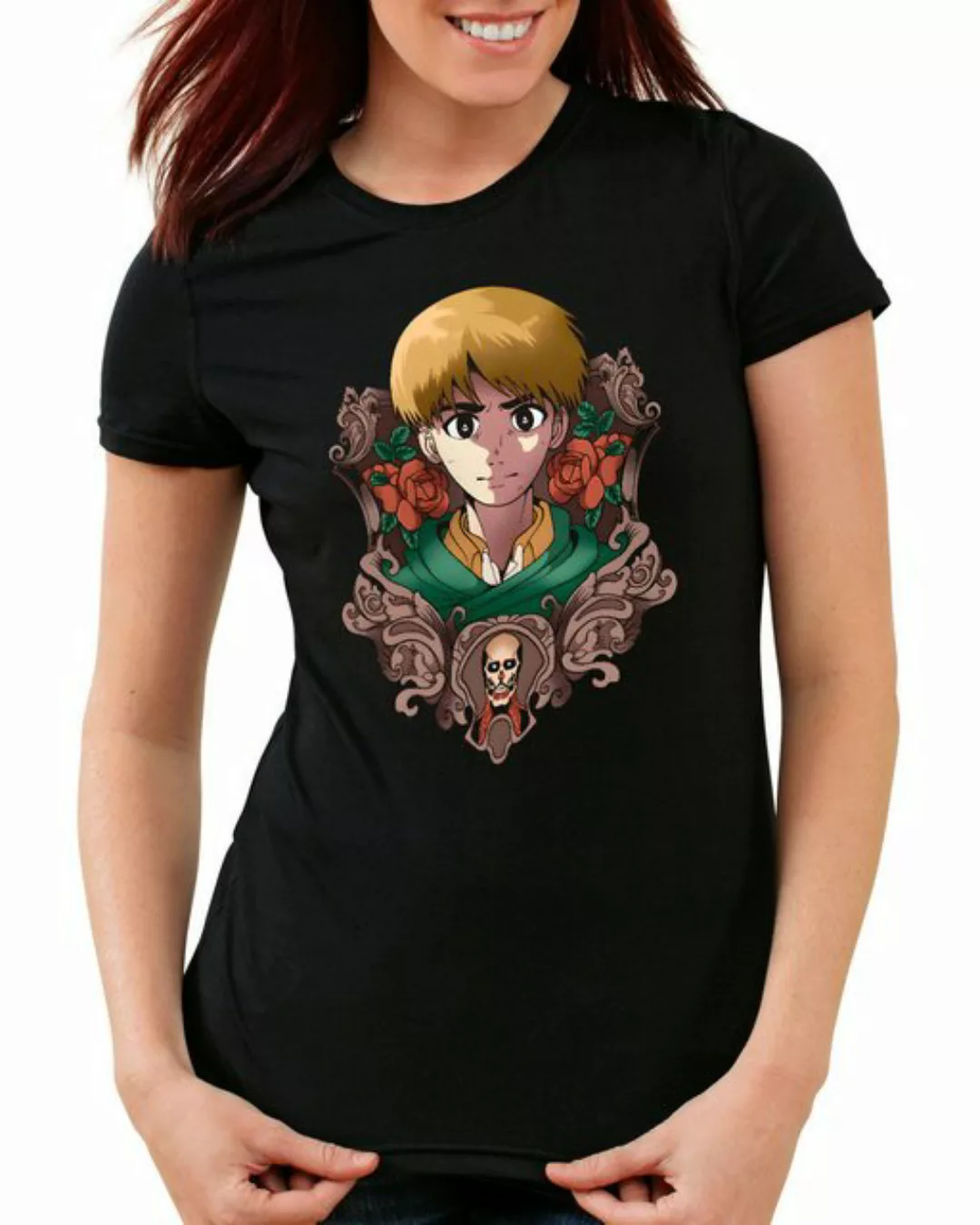 style3 T-Shirt Colossal Crest attack on titan anime japan manga aot günstig online kaufen