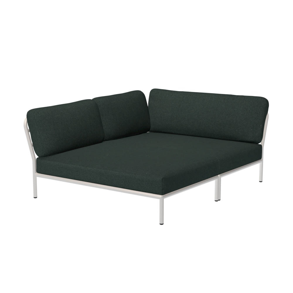 LEVEL Outdoor Eck-Sofa Lounge-Modul 5 Alpine Weiß Links günstig online kaufen