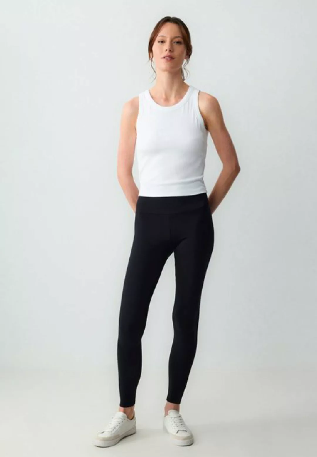 Jimmy Key Leggings Schlank geschnittene Strickleggings mit hoher Taille günstig online kaufen