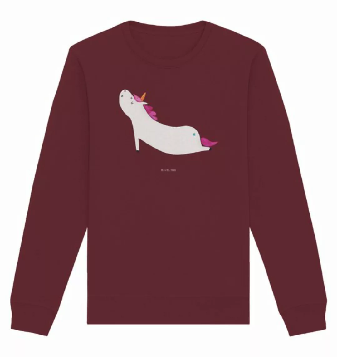 Mr. & Mrs. Panda Longpullover Einhorn Yoga Größe L - Burgundy - Geschenk, P günstig online kaufen