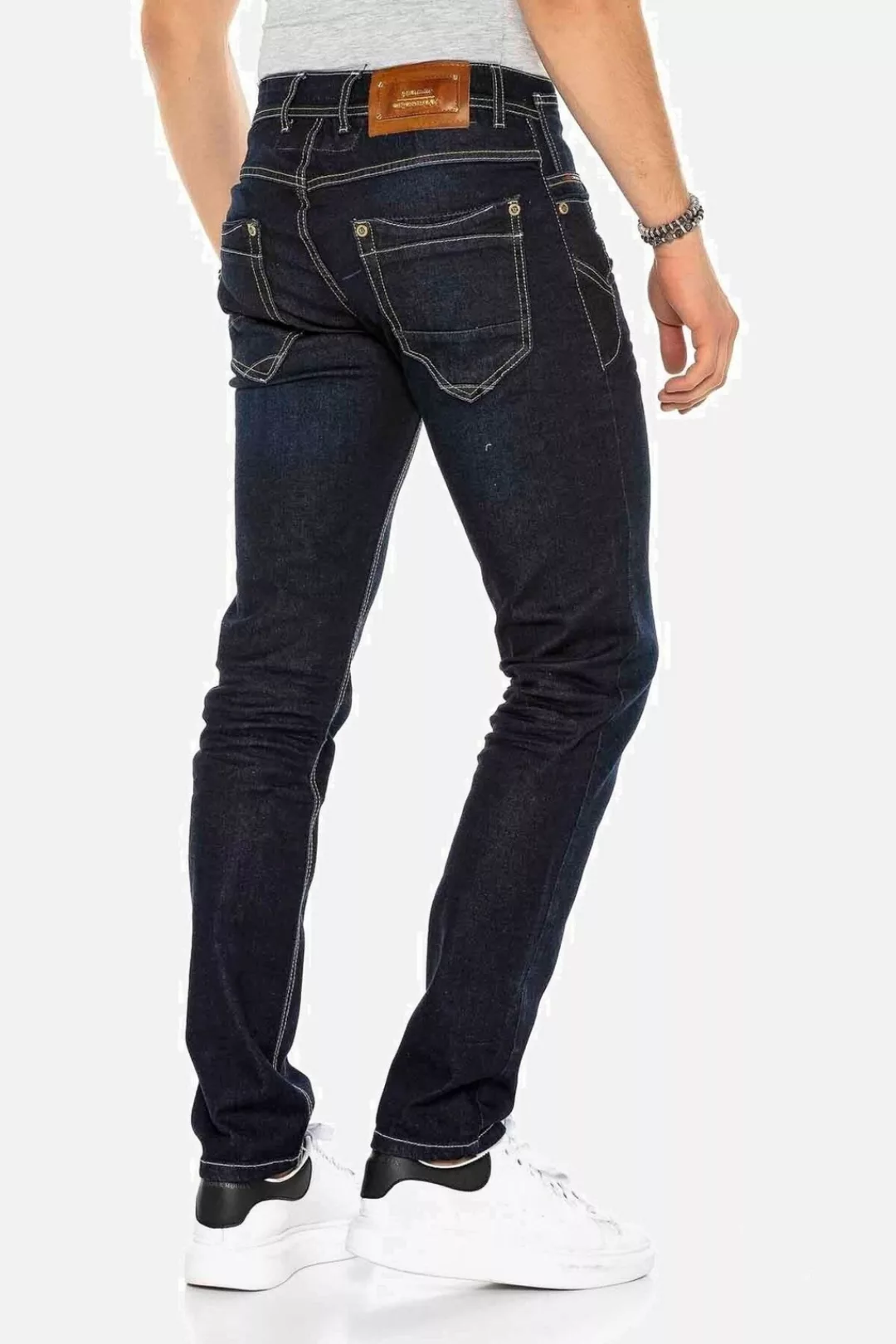 Cipo & Baxx Straight-Jeans "Jeans", mit stilvollen Kontrastnähten, CD-395 günstig online kaufen