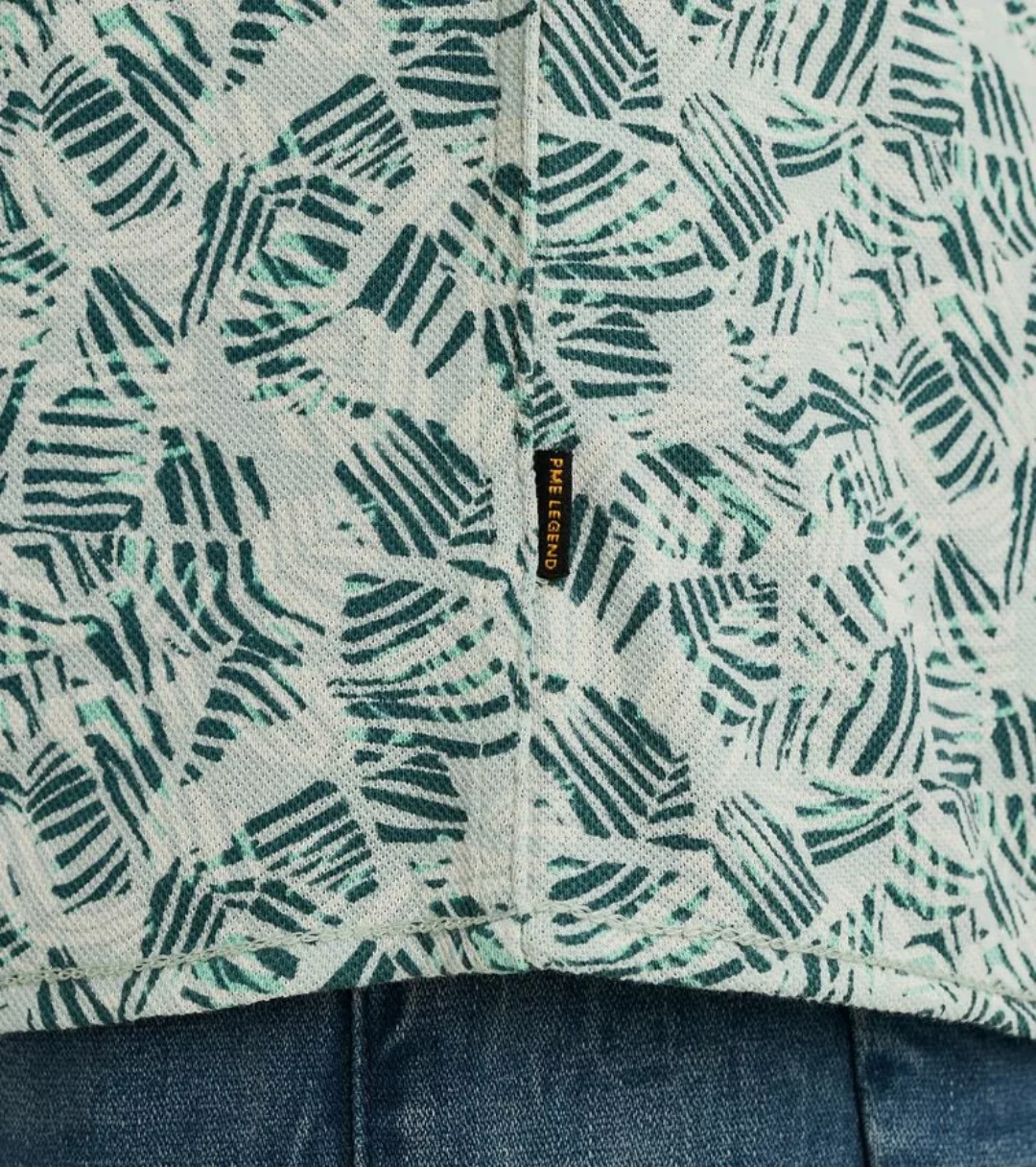 PME Legend Short Sleeve Hemd Druck Grün - Größe M günstig online kaufen