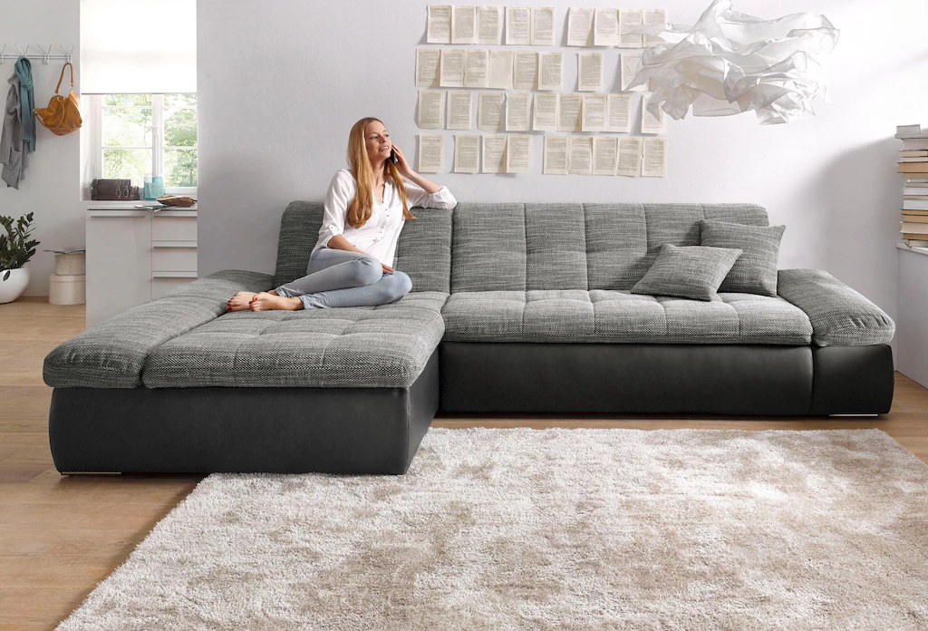 DOMO collection Ecksofa "Moric, L-Form, XXL-Sofa - Breite 300cm", wahlweise günstig online kaufen