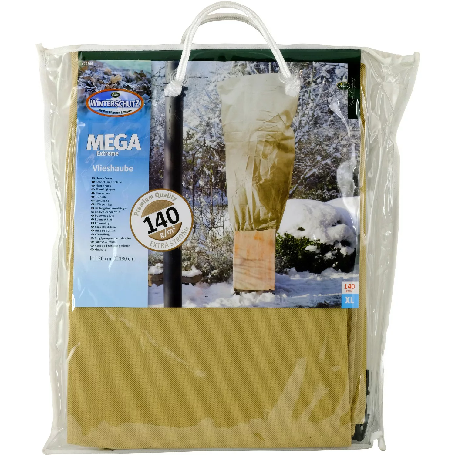 Videx Garden Winterschutz Vlieshaube Mega Extreme XL Beige 120 cm x 180 cm günstig online kaufen