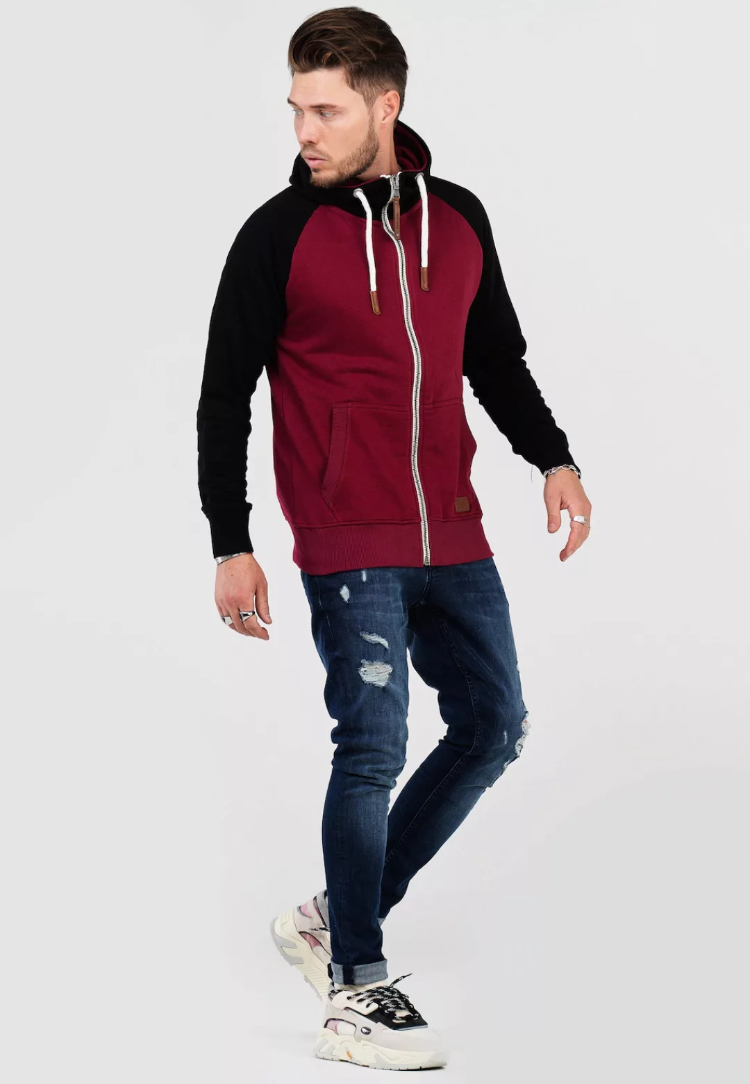 behype Sweatjacke HENRAY mit erhöhtem Kragen günstig online kaufen