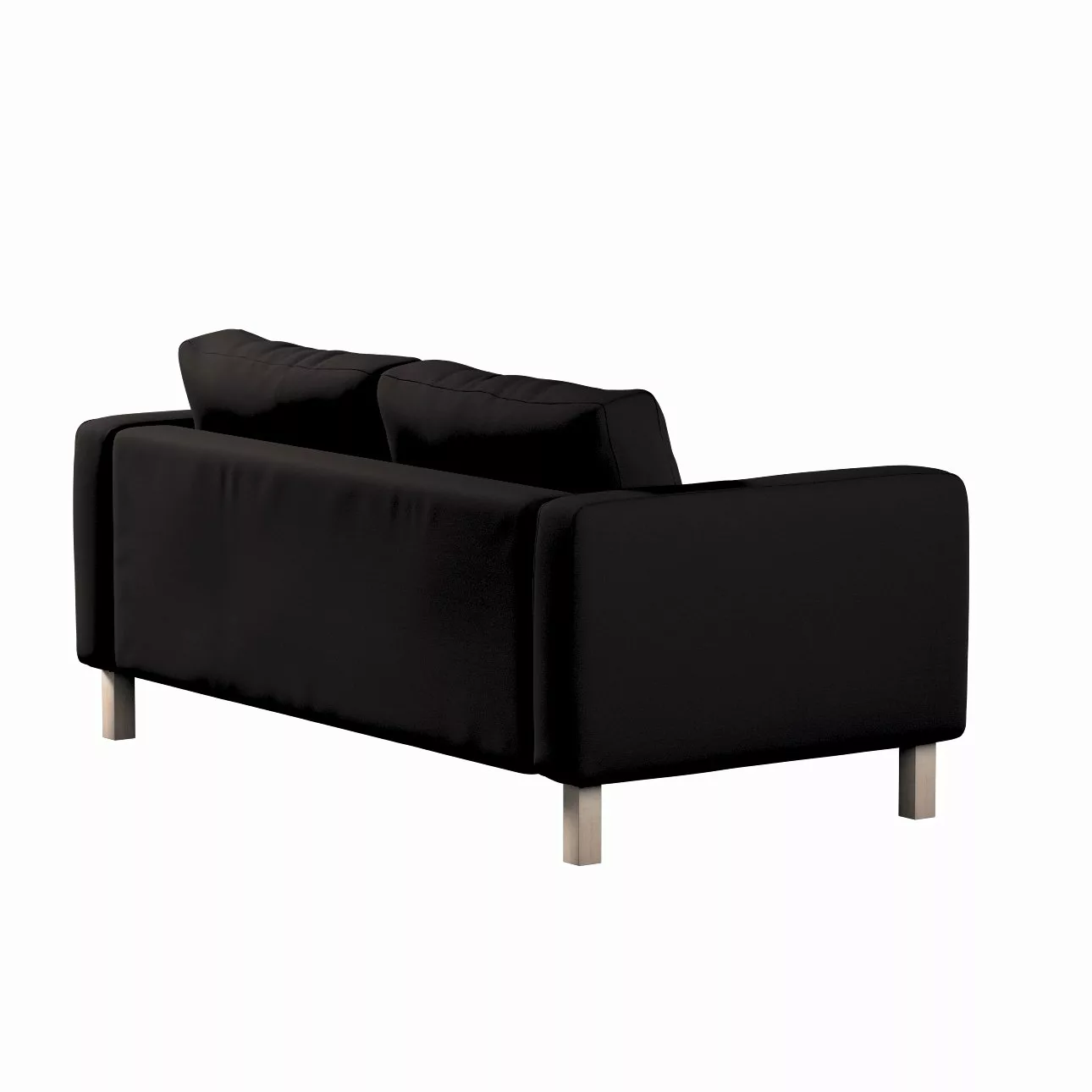 Bezug für Karlstad 2-Sitzer Sofa nicht ausklappbar, schwarz, Sofahusse, Kar günstig online kaufen