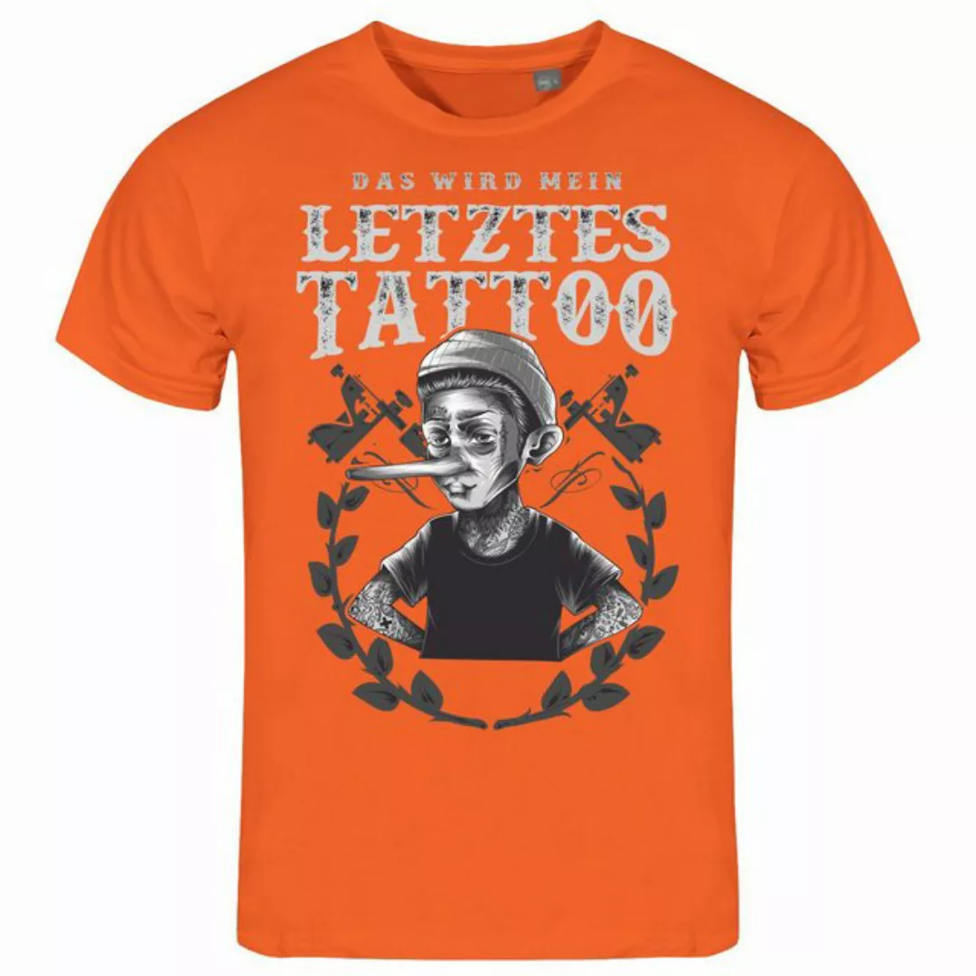 deinshirt Print-Shirt Herren T-Shirt Das wird mein letztes Tattoo Funshirt günstig online kaufen