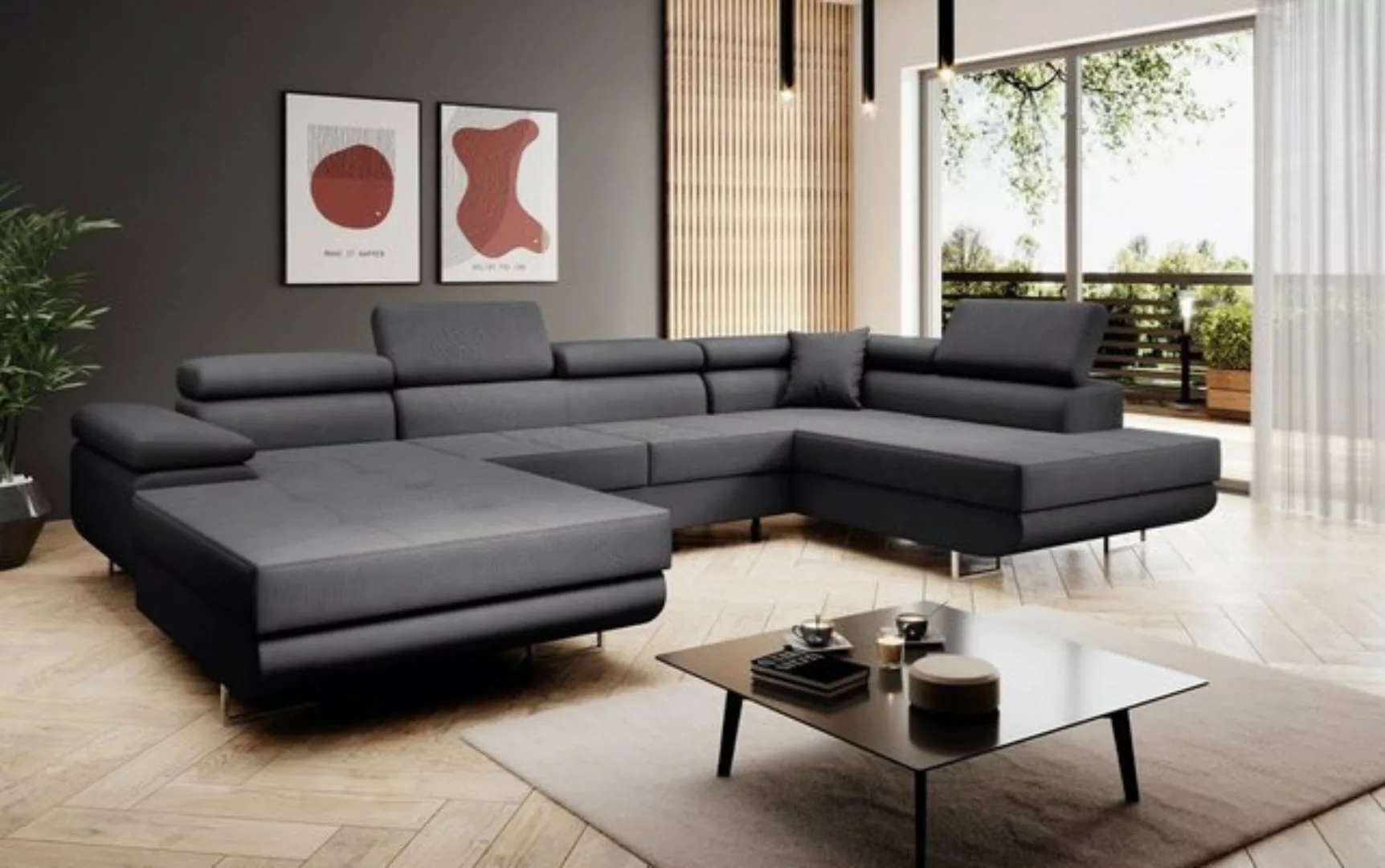 Luxusbetten24 Schlafsofa Designer Sofa Matera, mit Schlaf- und Klappfunktio günstig online kaufen