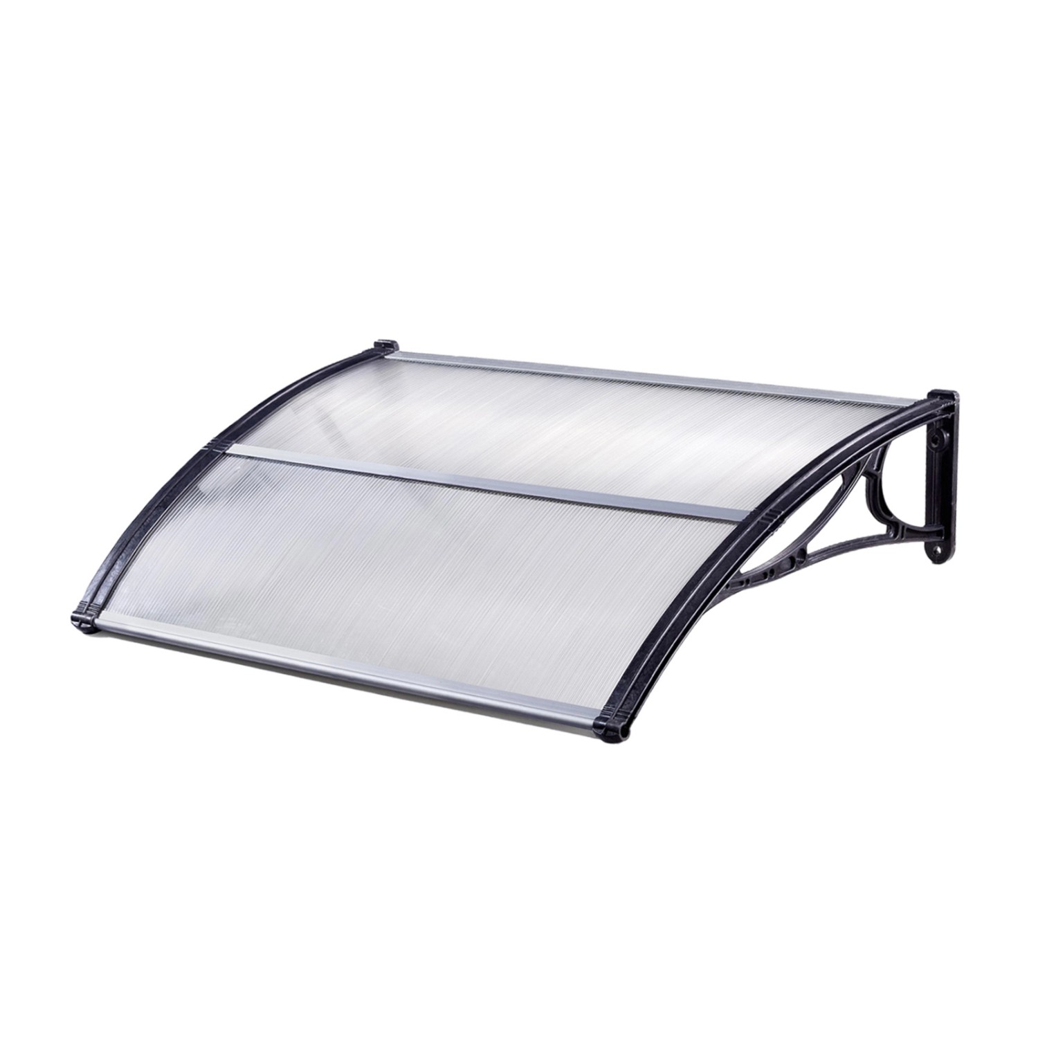 TRUTZHOLM Haustürvordach 75 x 120 cm Hohlkammerplatte Aluabschlussleiste Sc günstig online kaufen