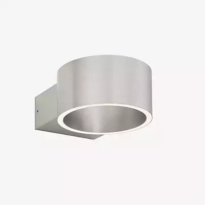 PURE LED-Wandleuchte Clipse, aluminium, Aluminium, Ø 15 cm günstig online kaufen