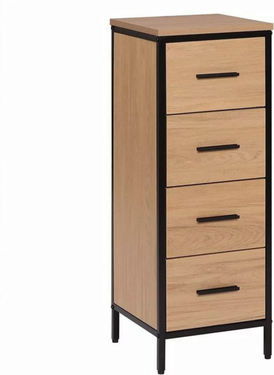 EUGAD Hochschrank (1-St) mit 4 Schubladen aus Metall + Holzwerkstoff, 30x82 günstig online kaufen
