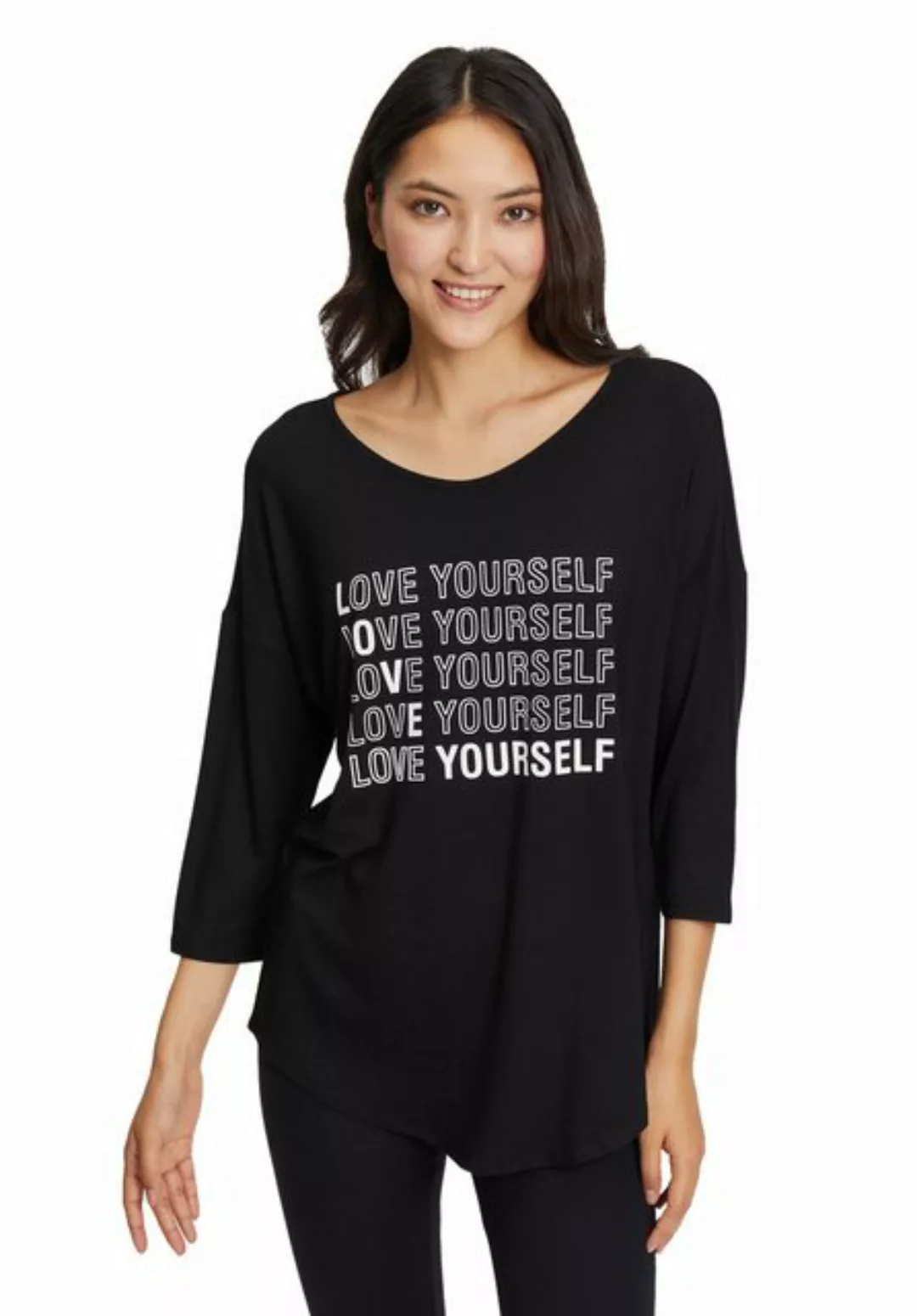 Betty Barclay 3/4-Arm-Shirt "Betty Barclay Oversize-Shirt mit V-Ausschnitt" günstig online kaufen