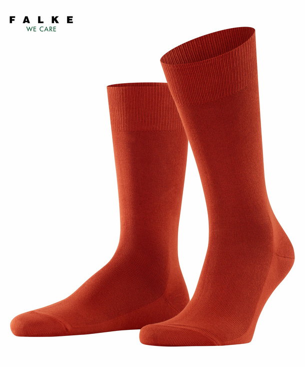 FALKE Family Herren Socken, 43-46, Orange, Uni, Baumwolle, 14657-882903 günstig online kaufen
