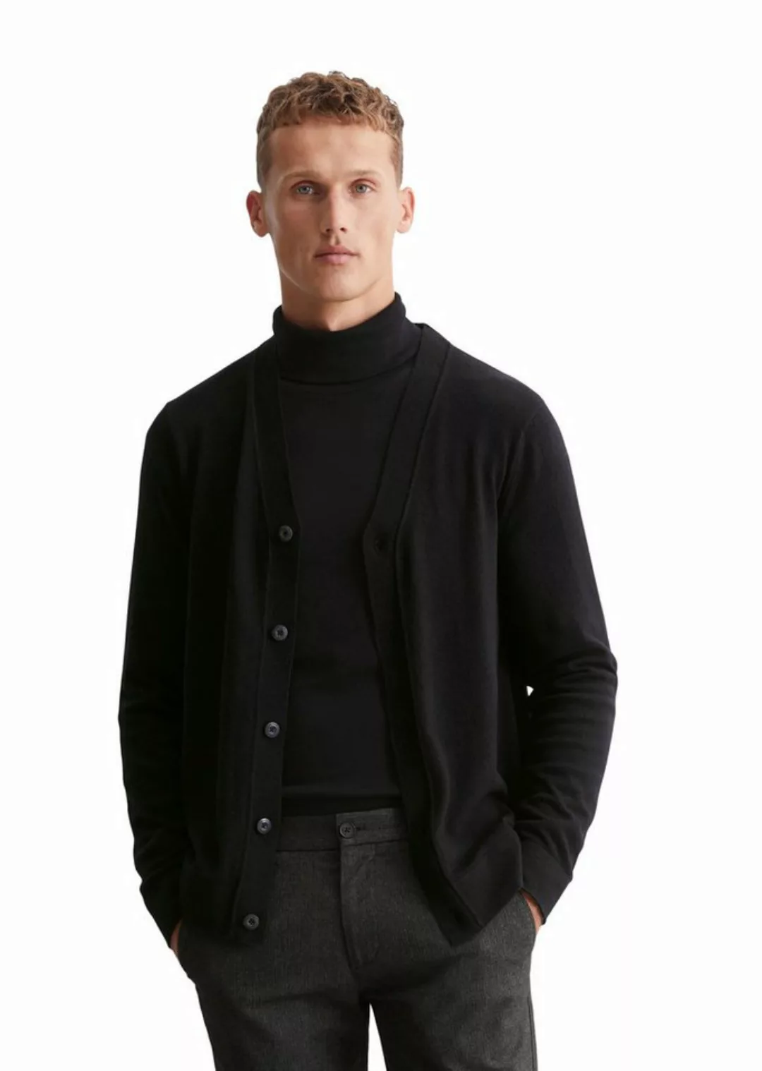 Marc O'Polo Cardigan aus Bio-Baumwoll-Wolle-Mix günstig online kaufen