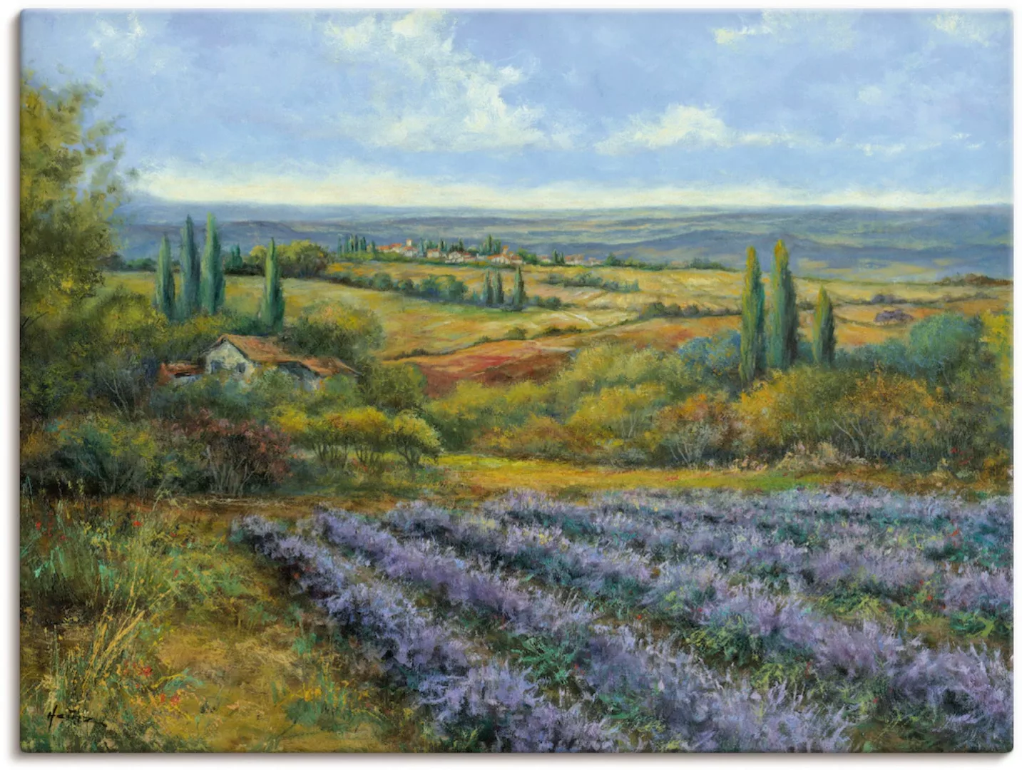 Artland Wandbild "Lavendelfelder in der Provence", Europa, (1 St.), als Lei günstig online kaufen