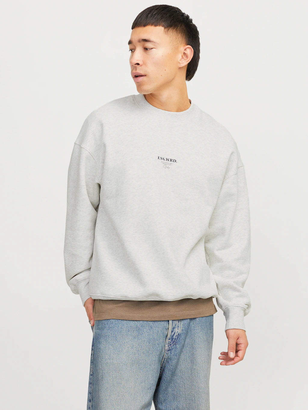 Jack & Jones Sweatshirt "JJEURBAN EDGE STUDIO SWEAT CREW NOOS", mit Front u günstig online kaufen