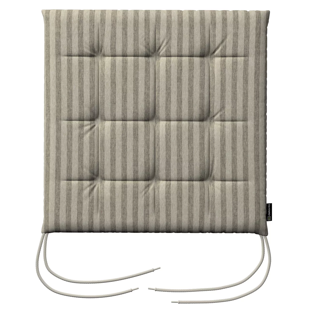 Stuhlkissen Jonas mit Bindeschnur, beige-braun, 40 x 40 x 3,5 cm, Outdoor O günstig online kaufen