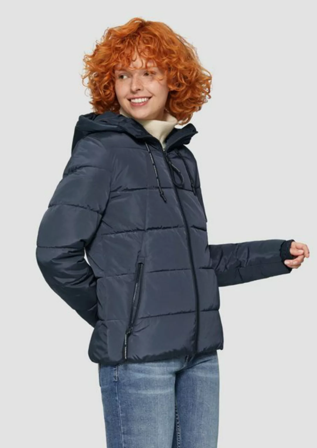 QS Outdoorjacke Wattierte Steppjacke mit Kapuze günstig online kaufen