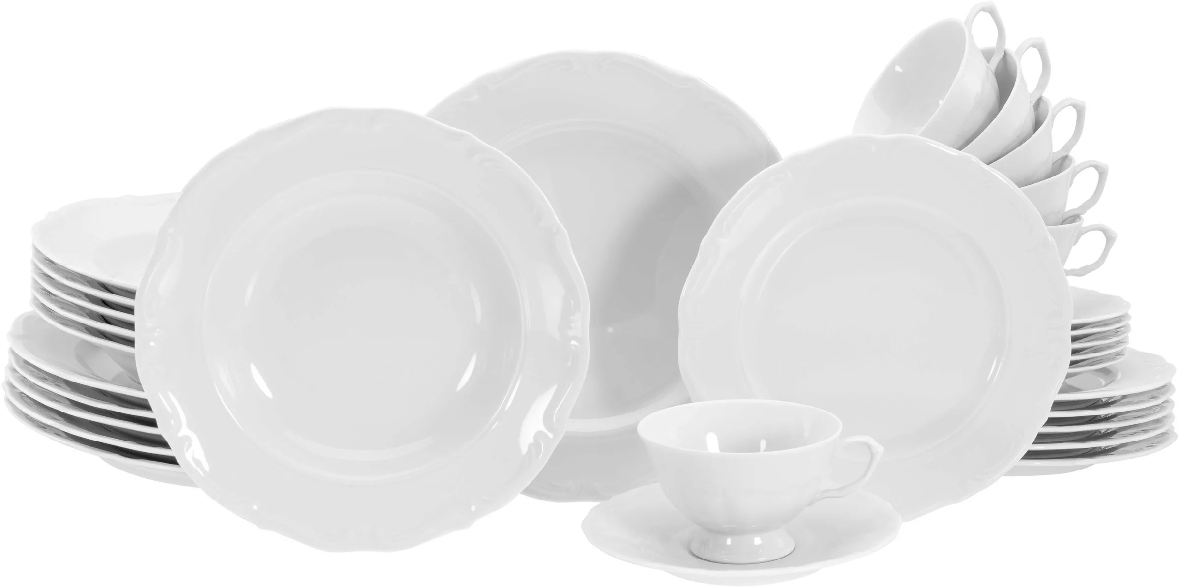 CreaTable Kombiservice »Geschirr-Set Maria Theresia«, (Set, 30 tlg., Kaffee günstig online kaufen