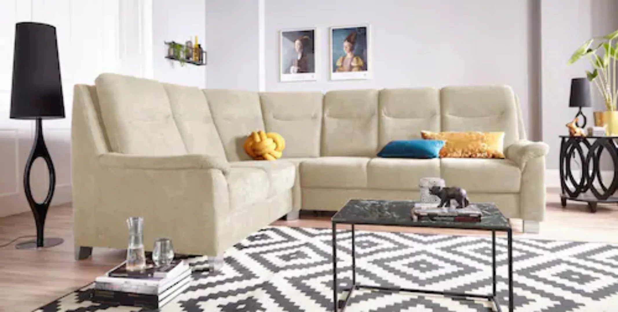 sit&more Ecksofa »Boccaccio L-Form«, mit Federkern und Kopfteilverstellung, günstig online kaufen