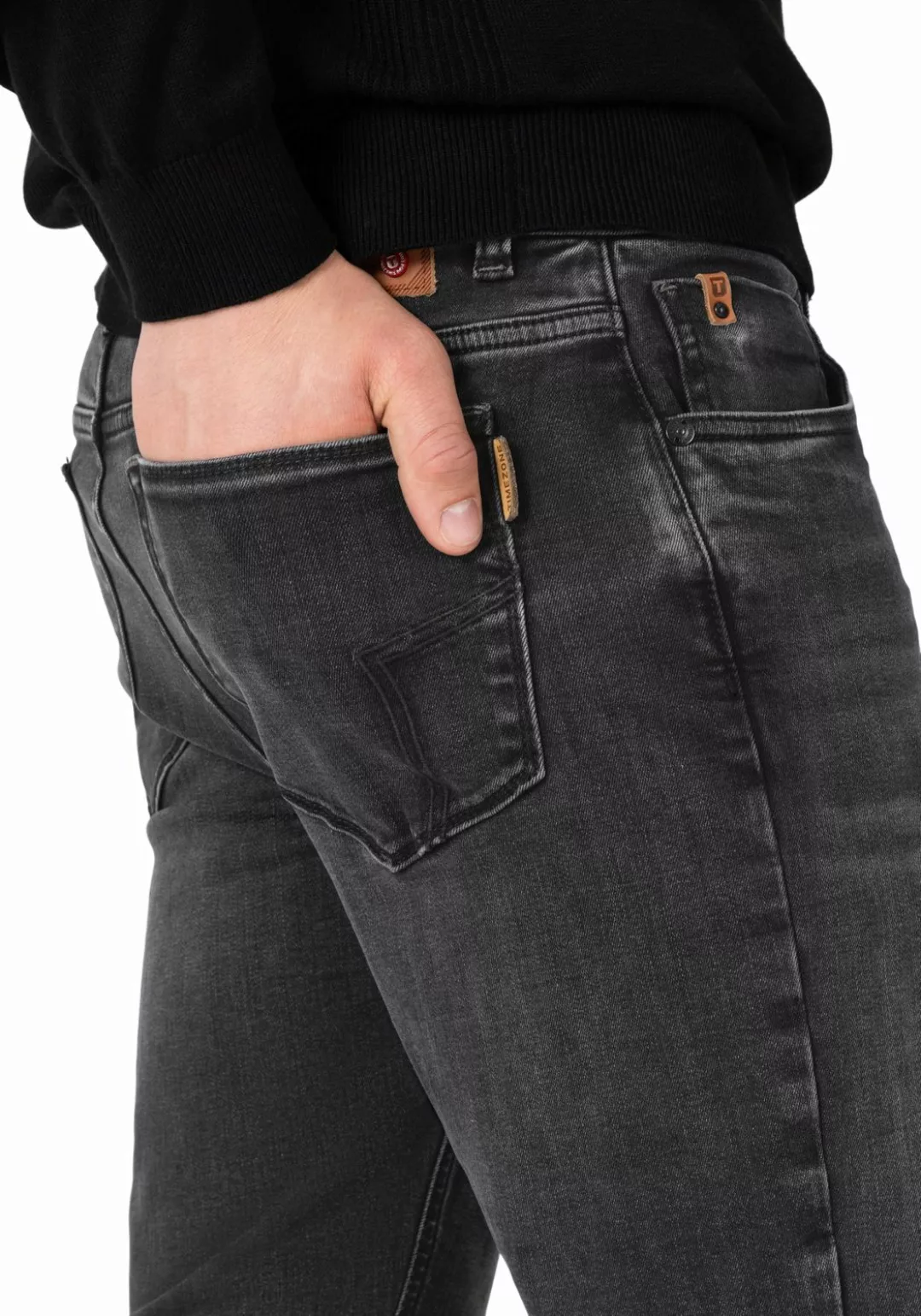TIMEZONE Herren Jeans SLIM EDUARDOTZ - Slim Fit - Schwarz - Carbon Black Wa günstig online kaufen