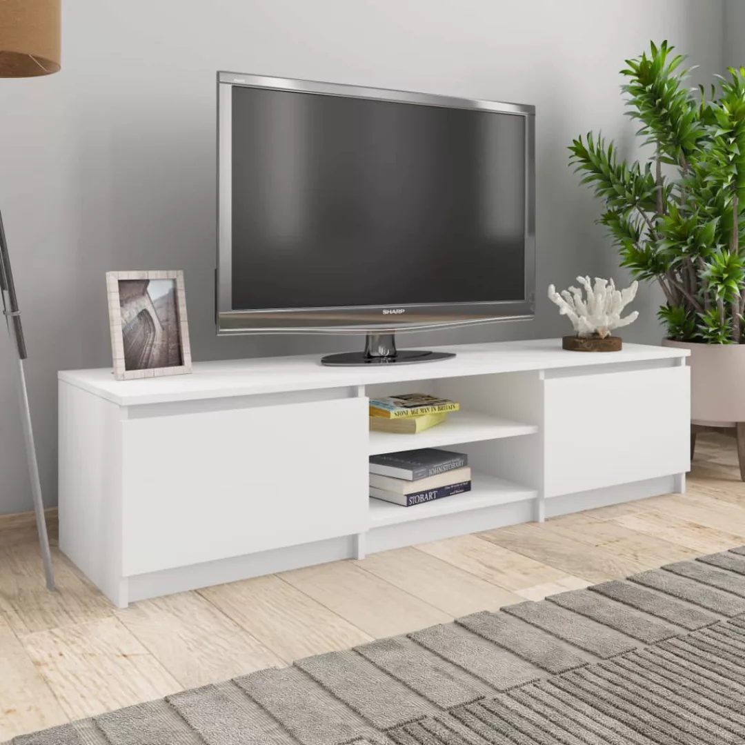 vidaXL TV-Schrank TV-Schrank Weiß 1404035,5 cm Spanplatte Lowboard günstig online kaufen