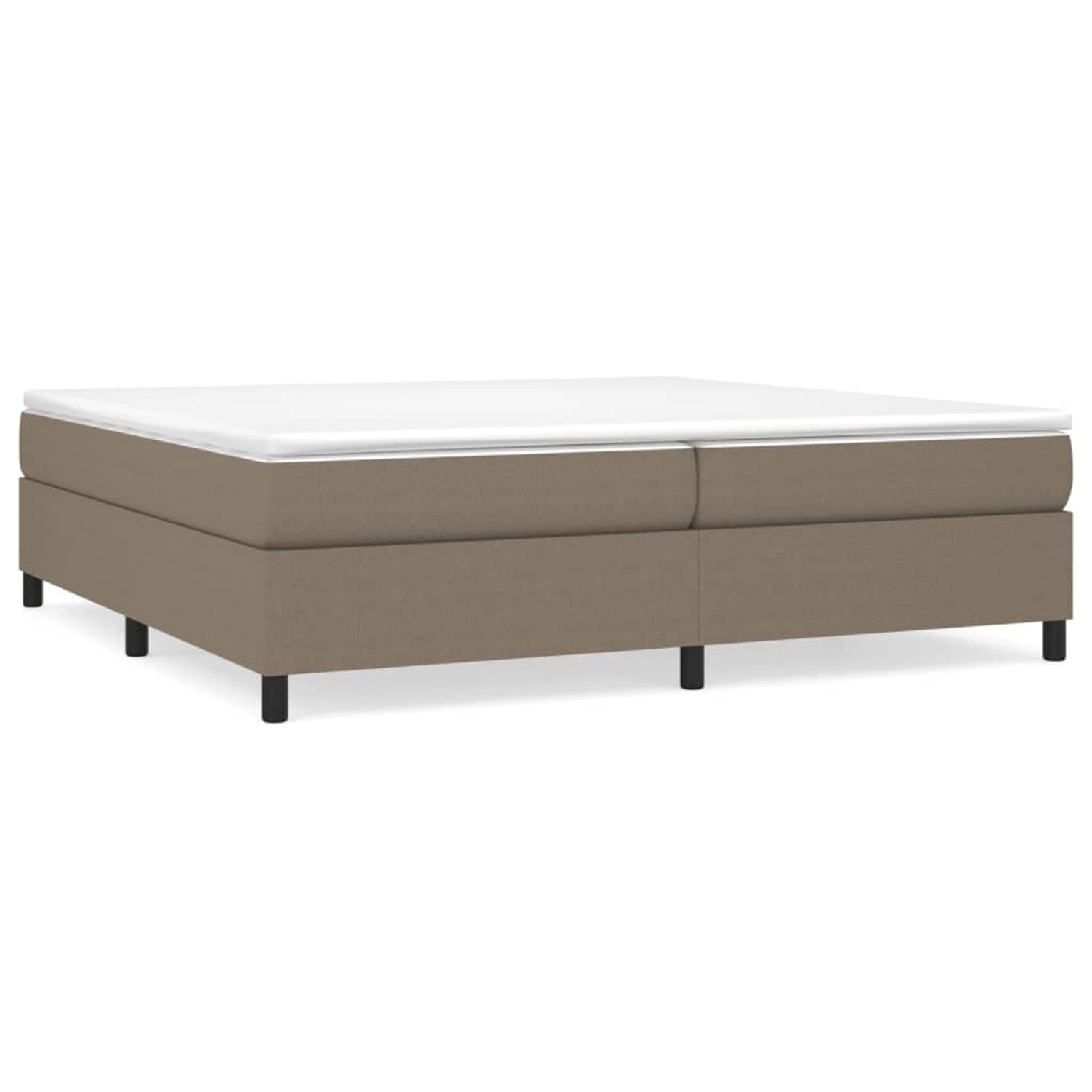 vidaXL Boxspringbett Taupe 200x200 cm Stoff1347648 günstig online kaufen