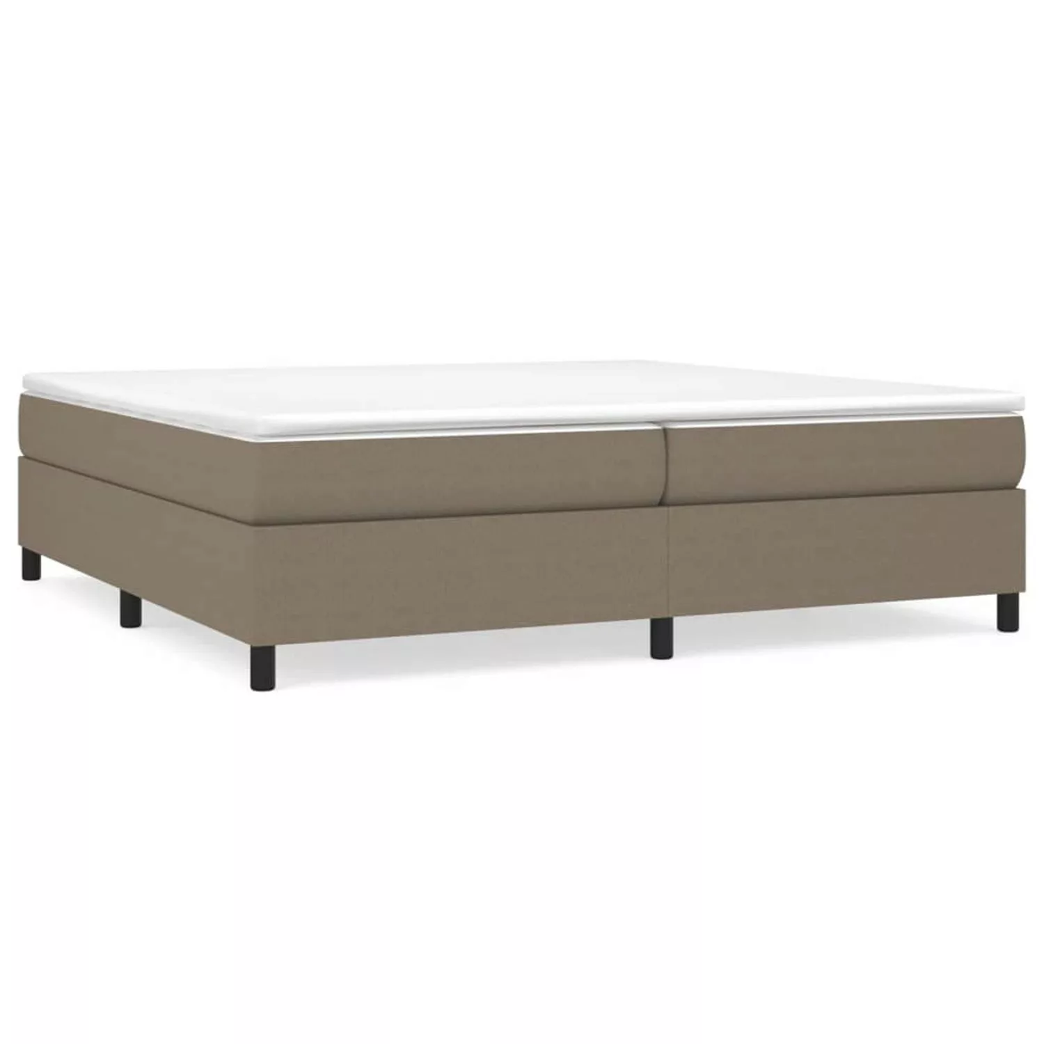 vidaXL Boxspringbett Taupe 200x200 cm Stoff1347648 günstig online kaufen